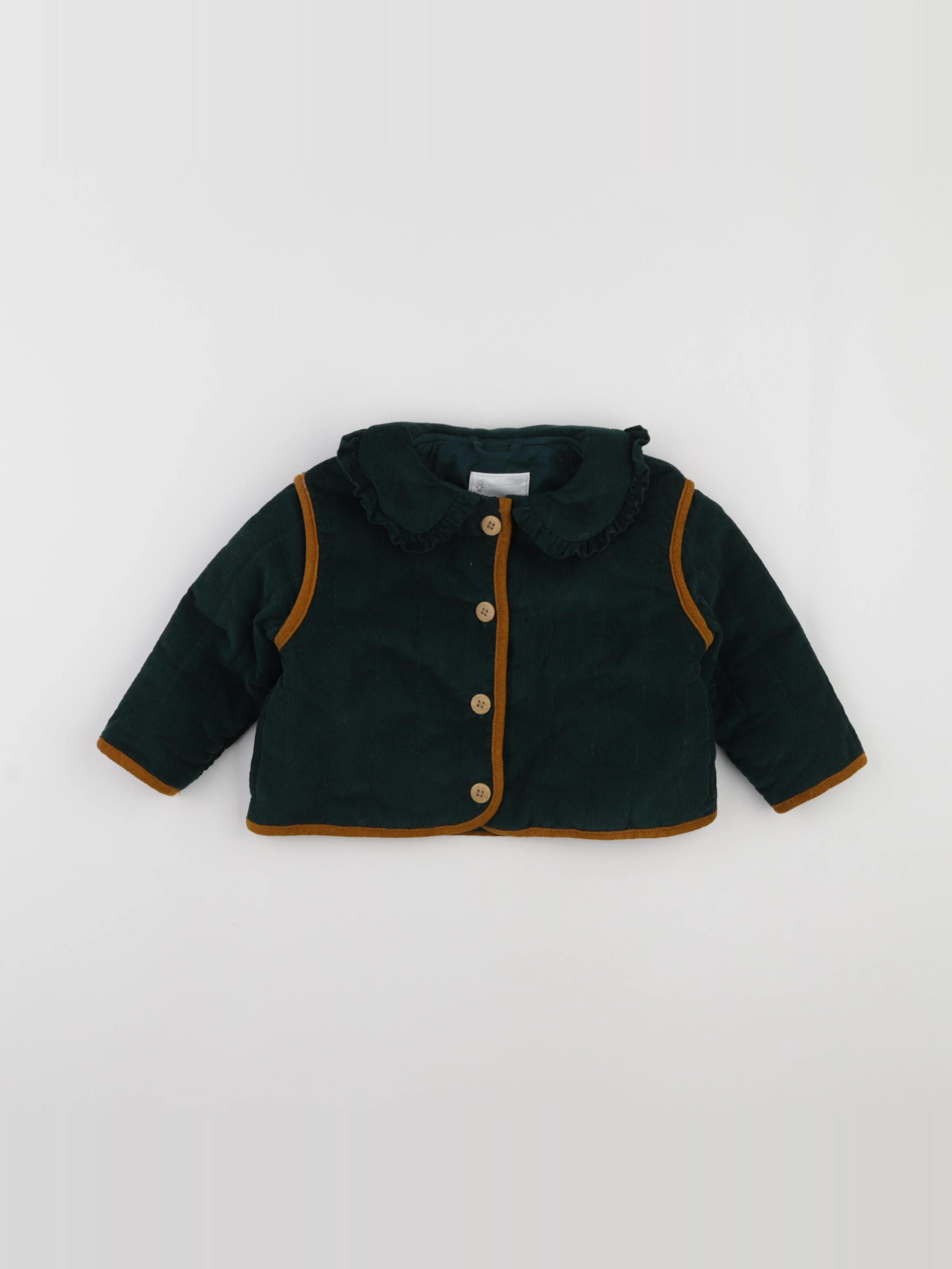 Vertbaudet - veste vert - 2 ans