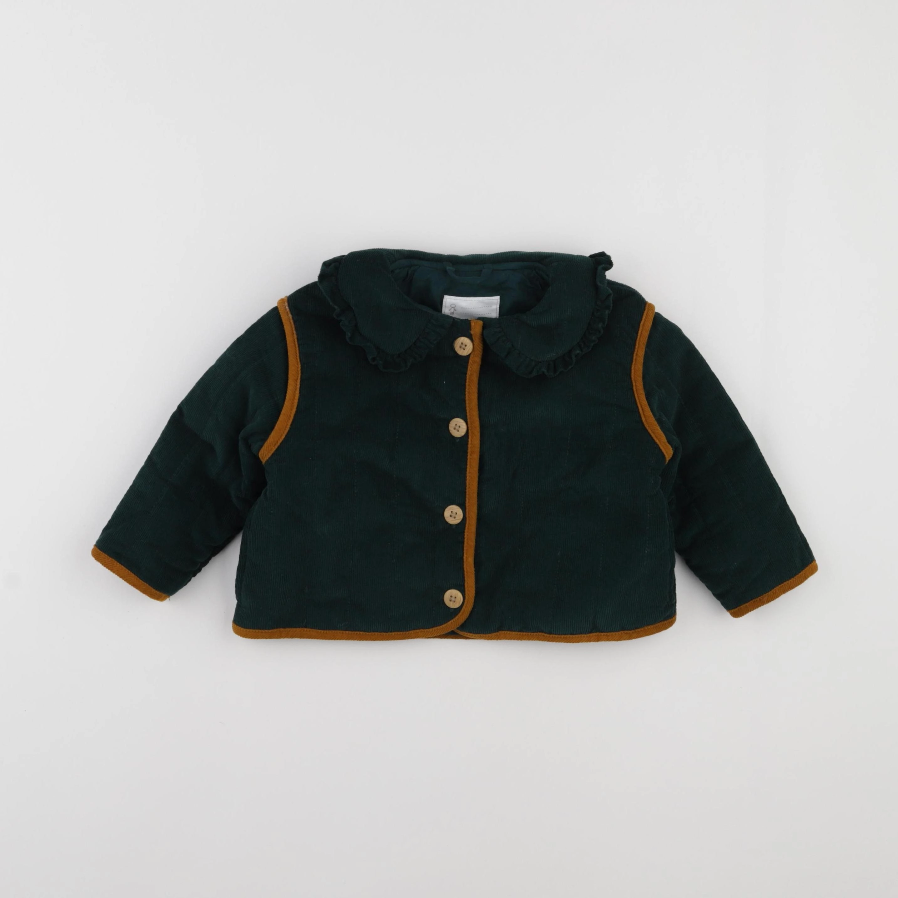 Vertbaudet - veste vert - 2 ans