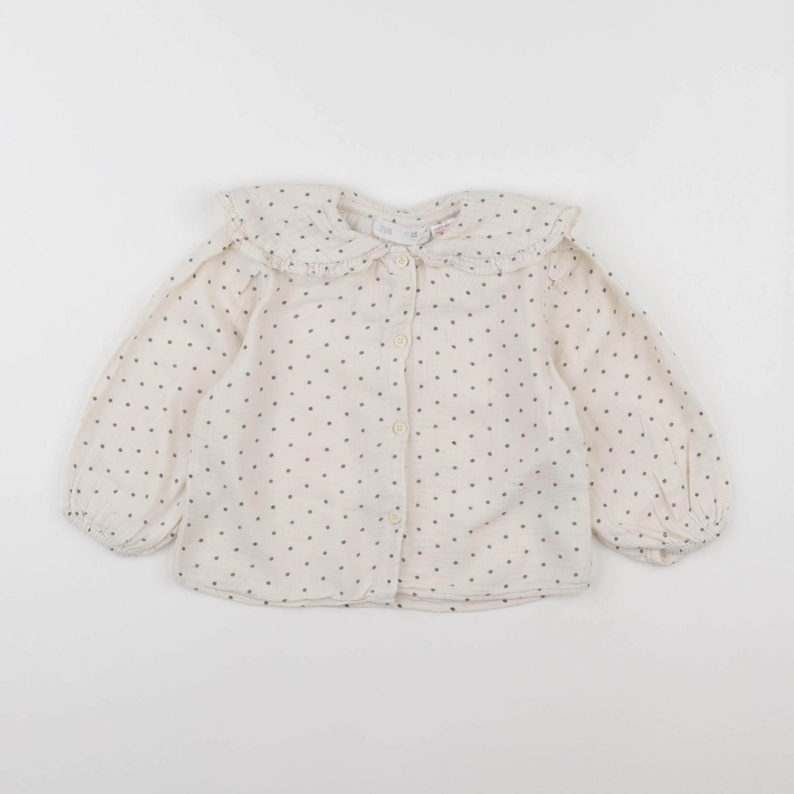 Zara - blouse beige - 4/5 ans