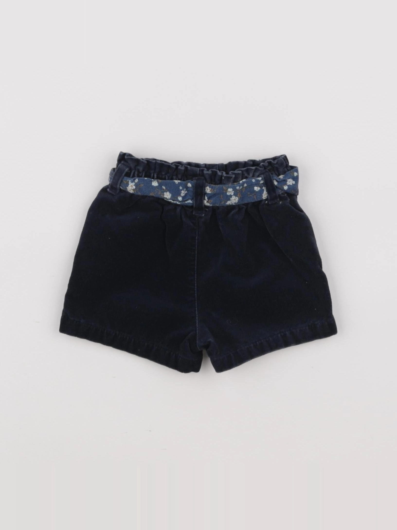 Vertbaudet - short bleu - 6/9 mois