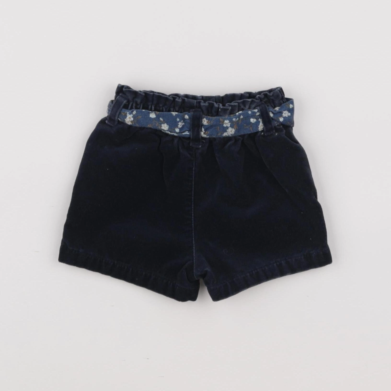 Vertbaudet - short bleu - 6/9 mois