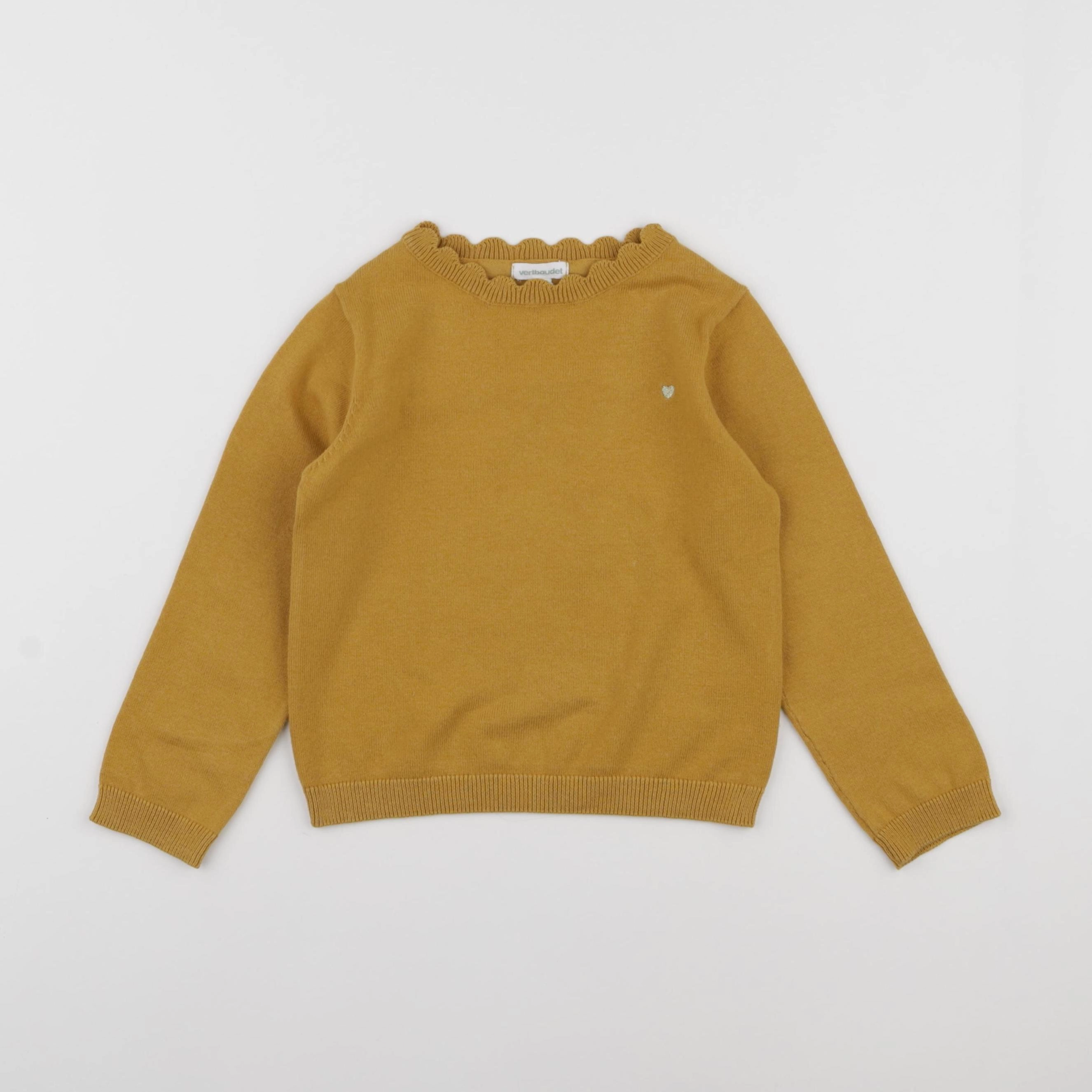 Vertbaudet - pull jaune - 4 ans