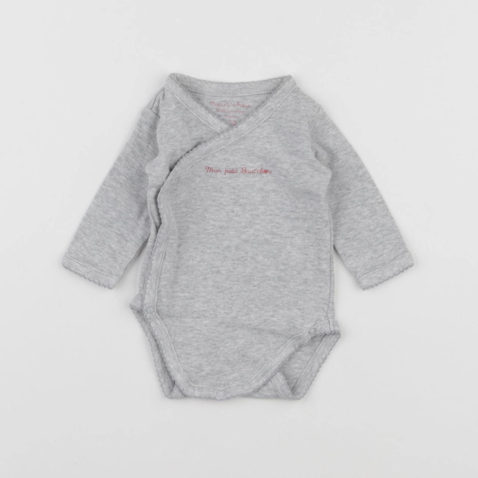 Boutchou - body gris - 0 mois
