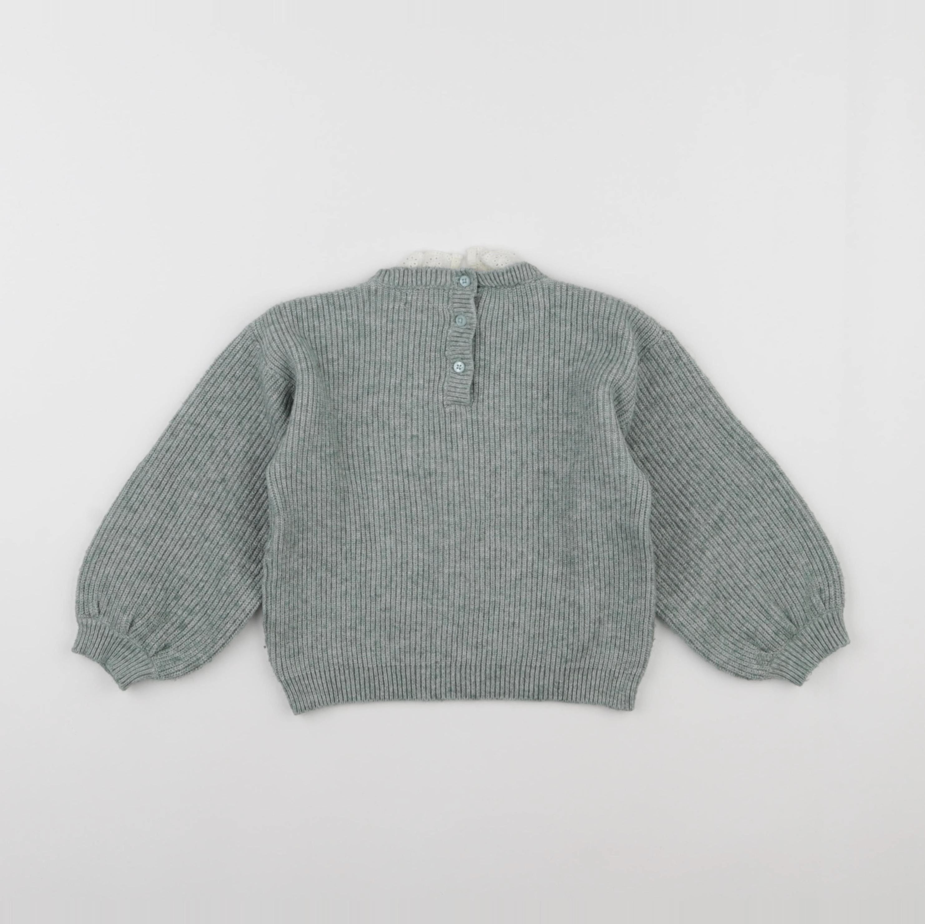 Vertbaudet - pull vert - 3 ans