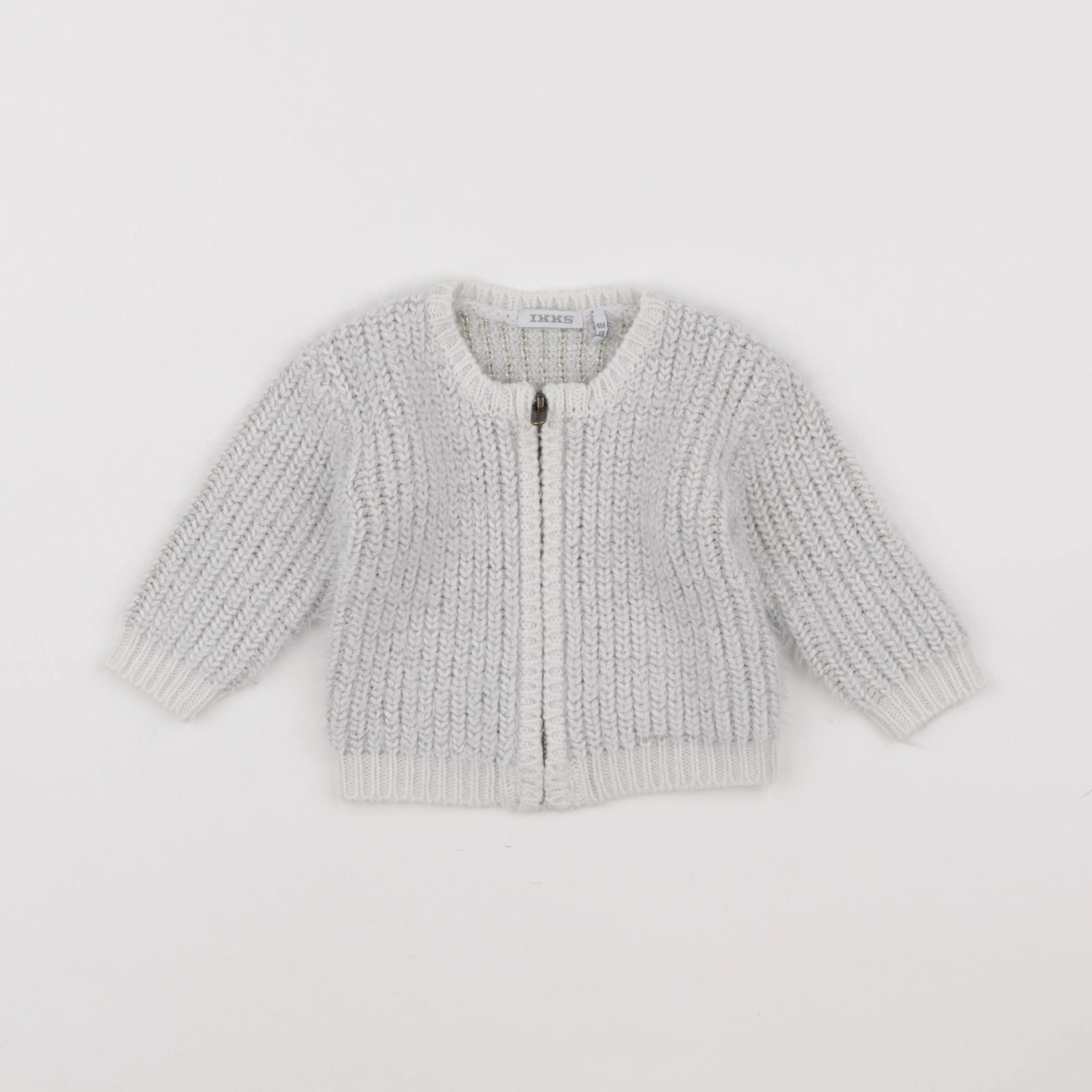 IKKS - gilet gris, or - 6 mois