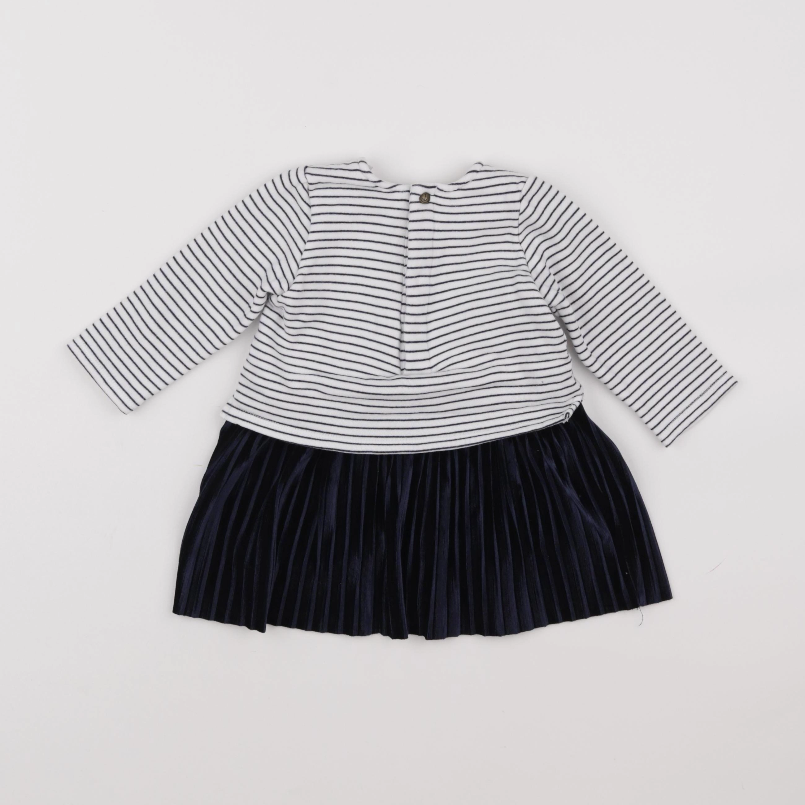 IKKS - robe blanc, noir - 12 mois