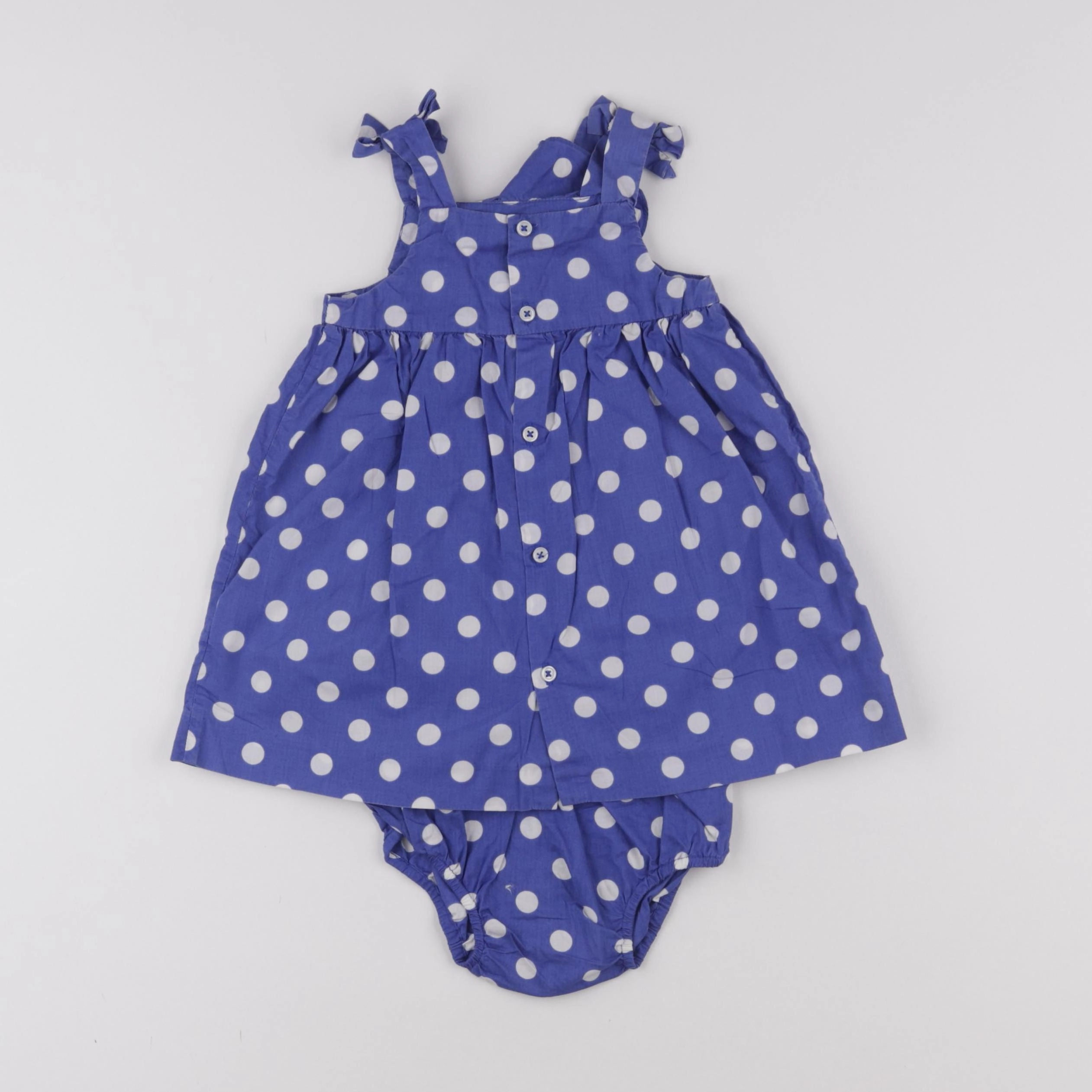 Jacadi - robe bleu - 12 mois