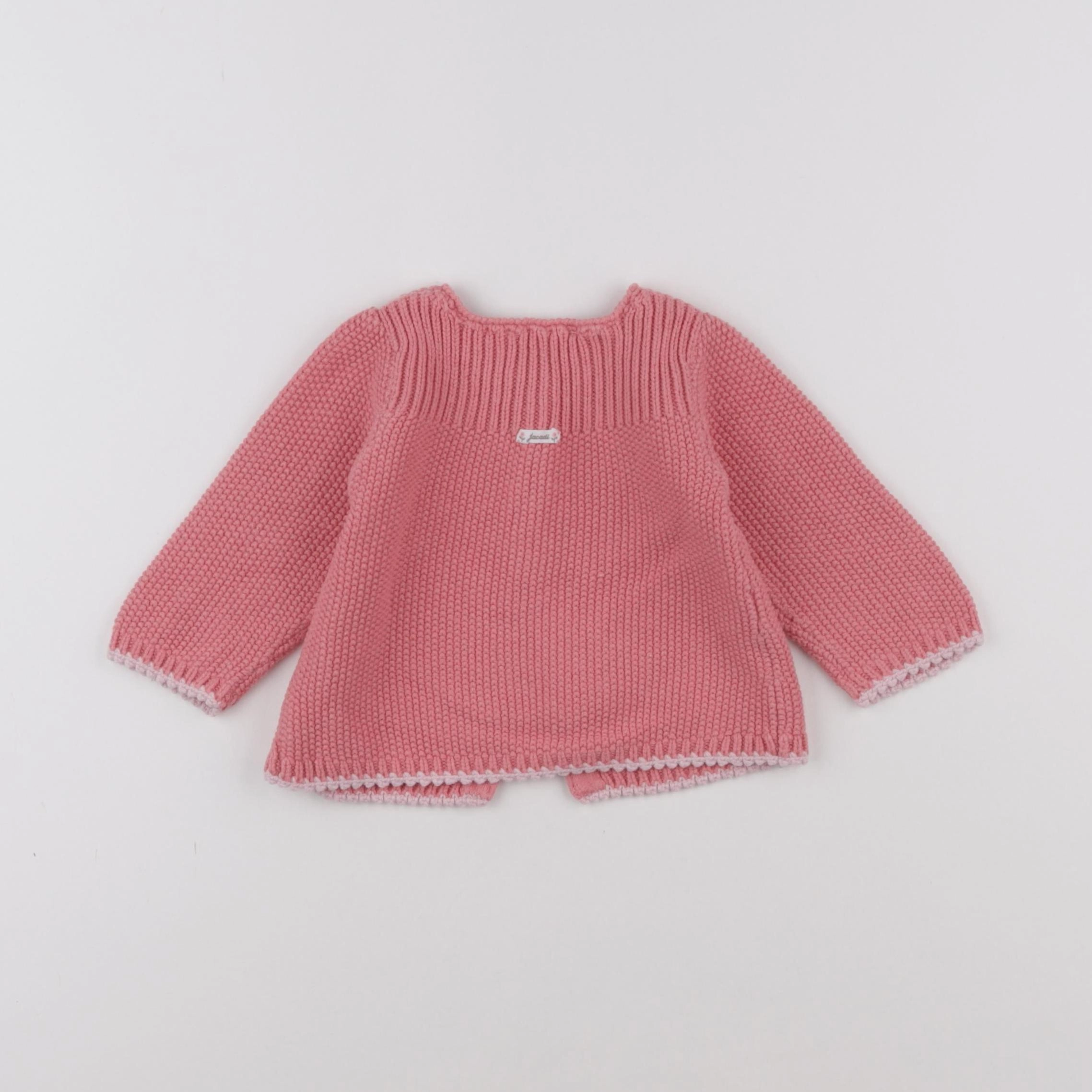 Jacadi - gilet rose - 6 mois