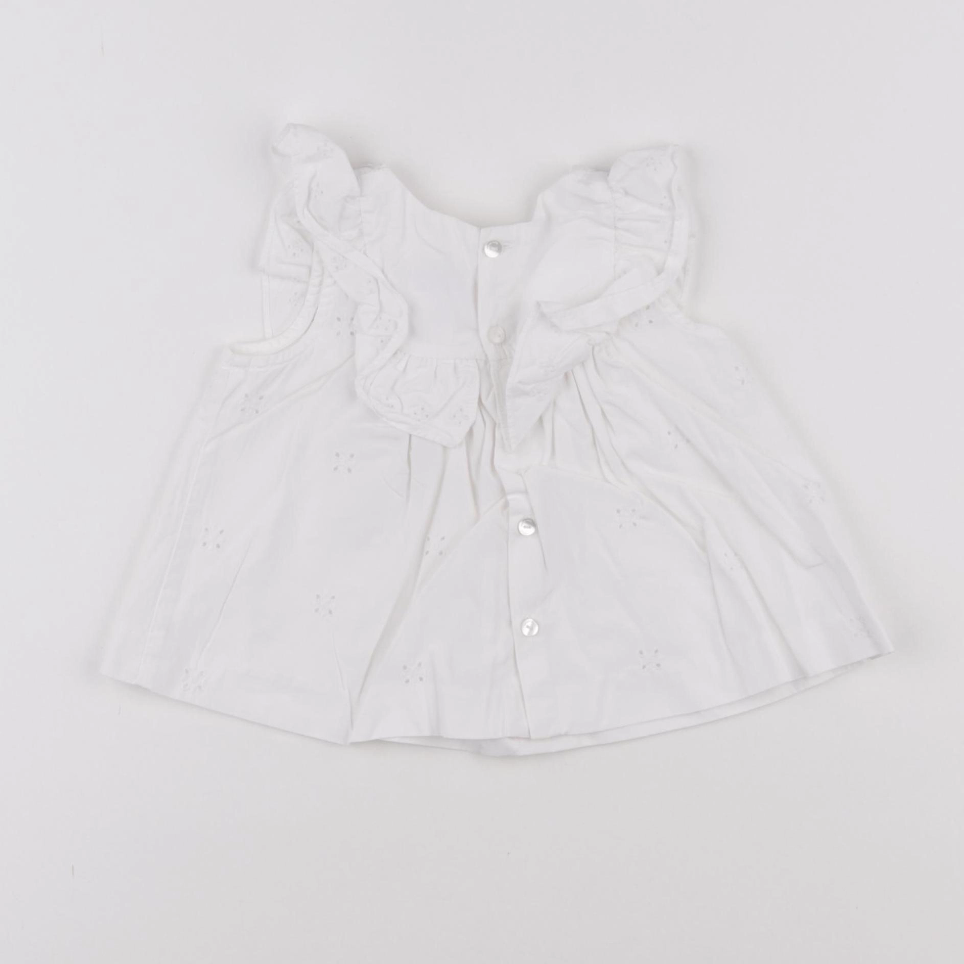 Jacadi - blouse blanc - 12 mois