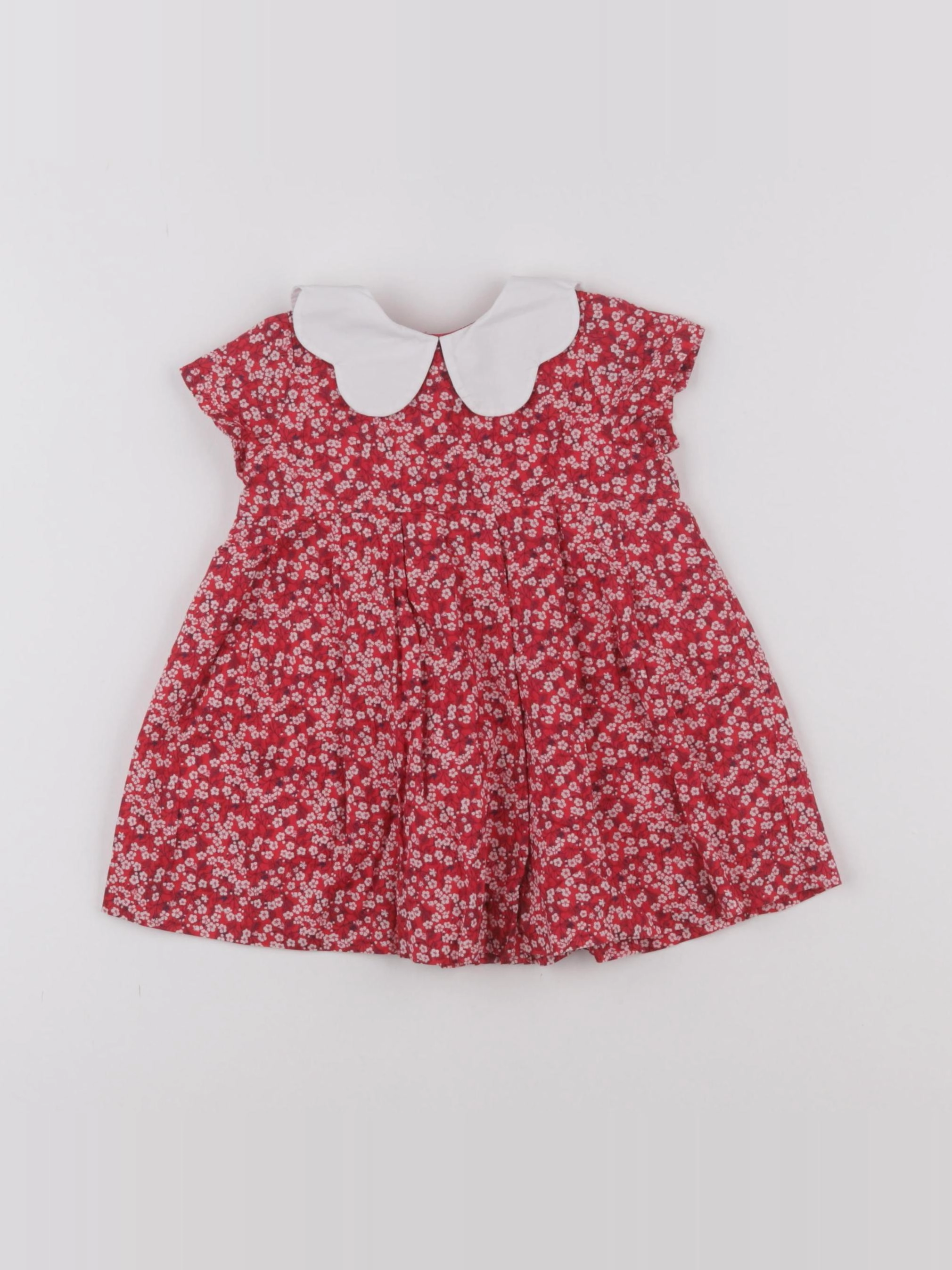 Jacadi - robe liberty rouge - 6 mois