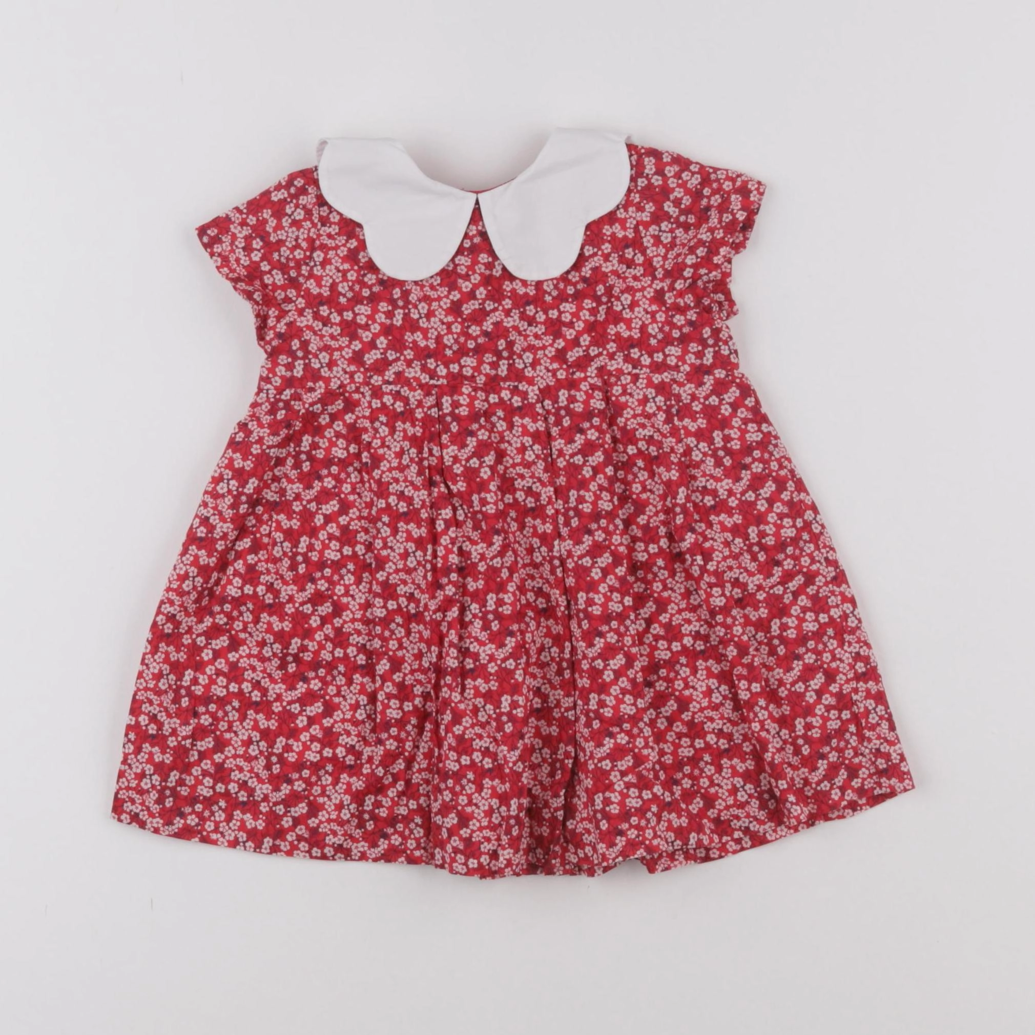 Jacadi - robe liberty rouge - 6 mois