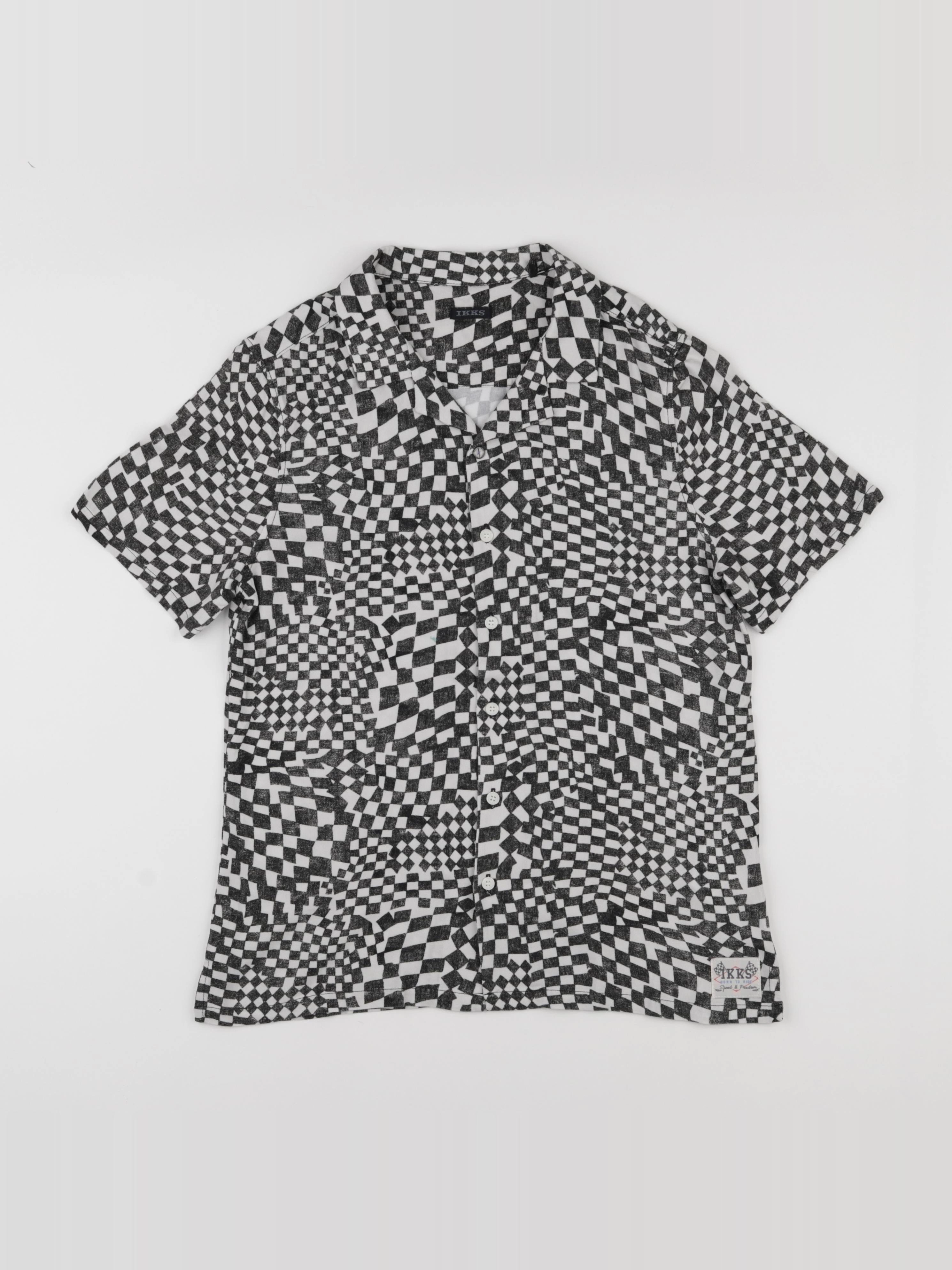 IKKS - chemise blanc, noir - 12 ans