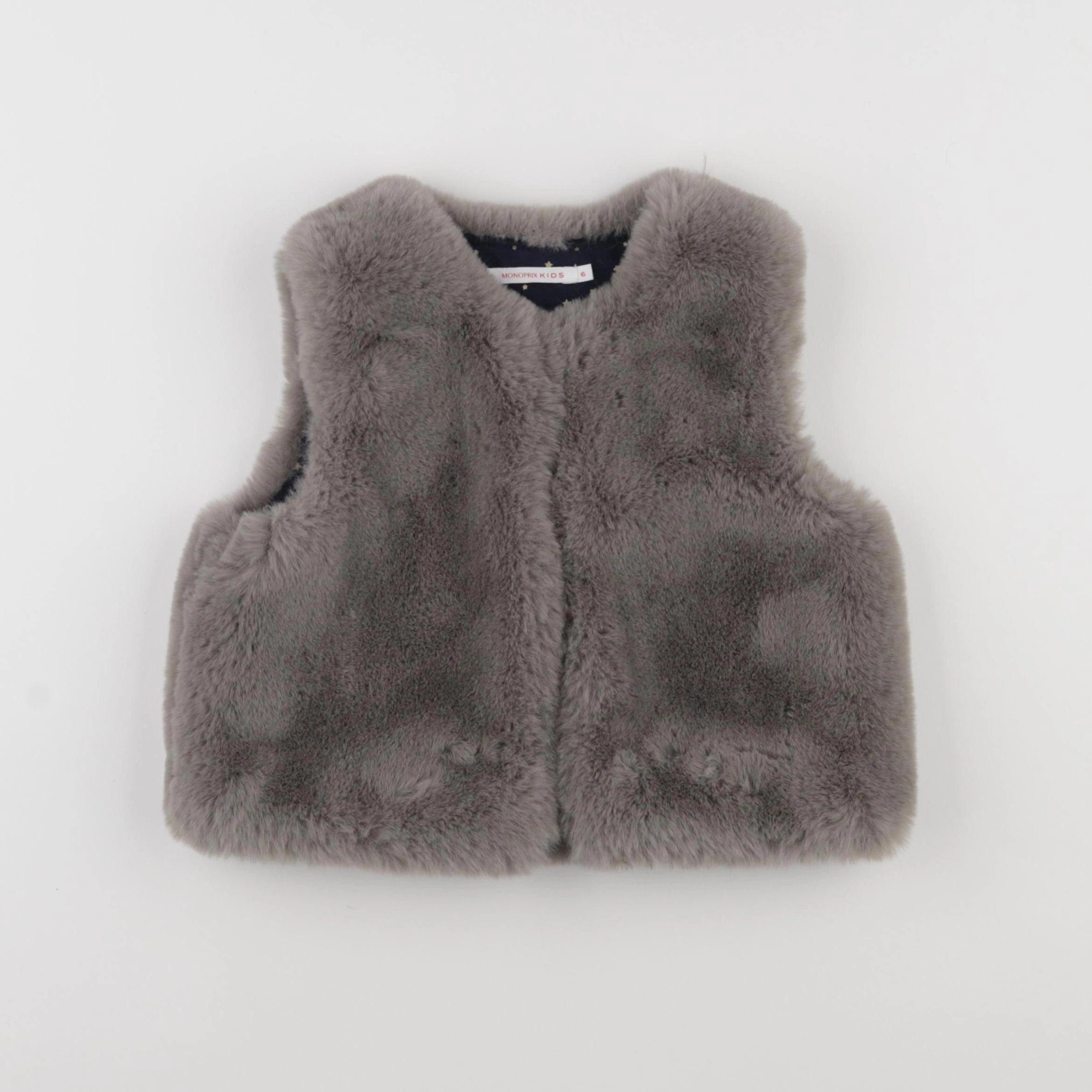 Monoprix - gilet gris - 6 ans
