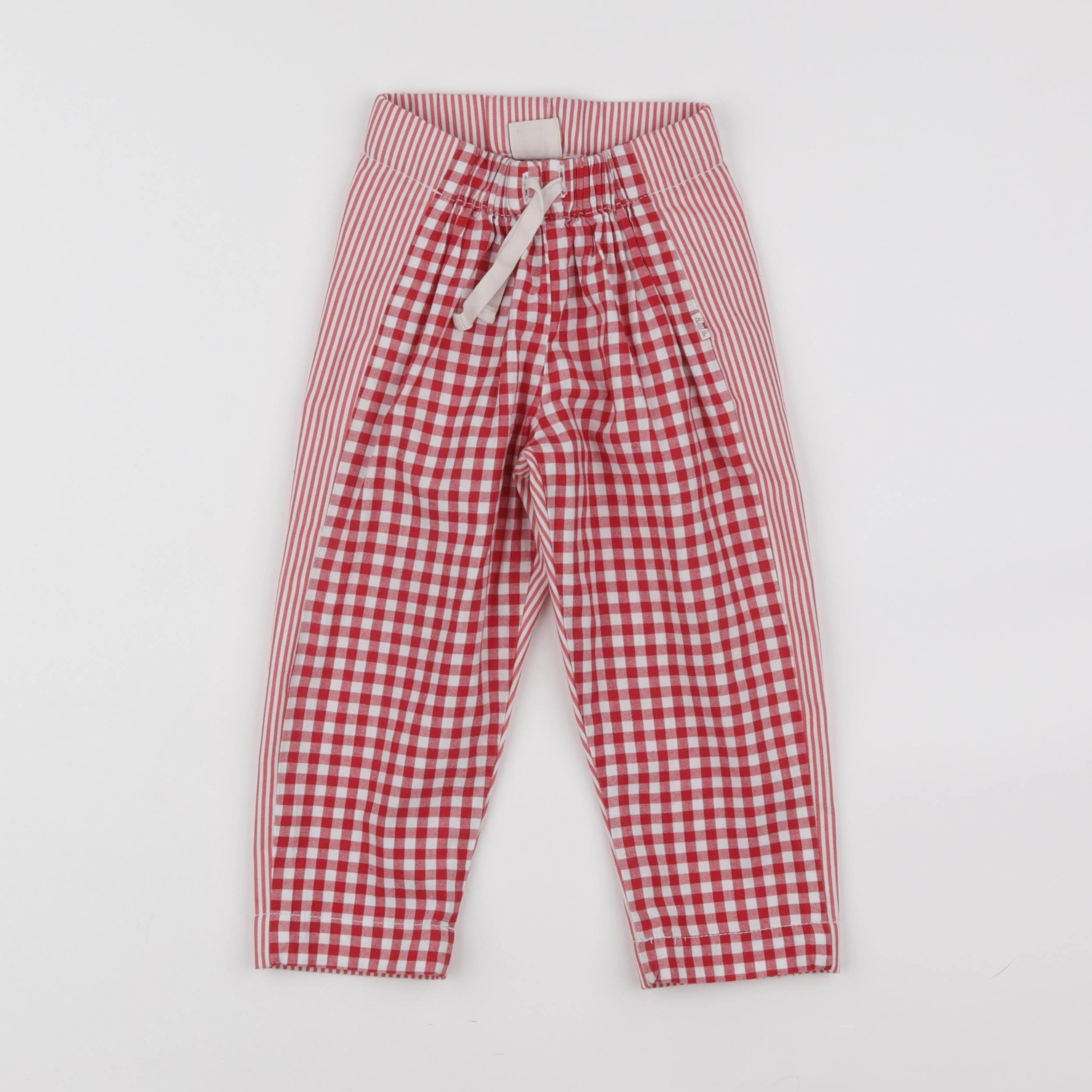 Les Marsiens - pantalon rouge - 2 ans