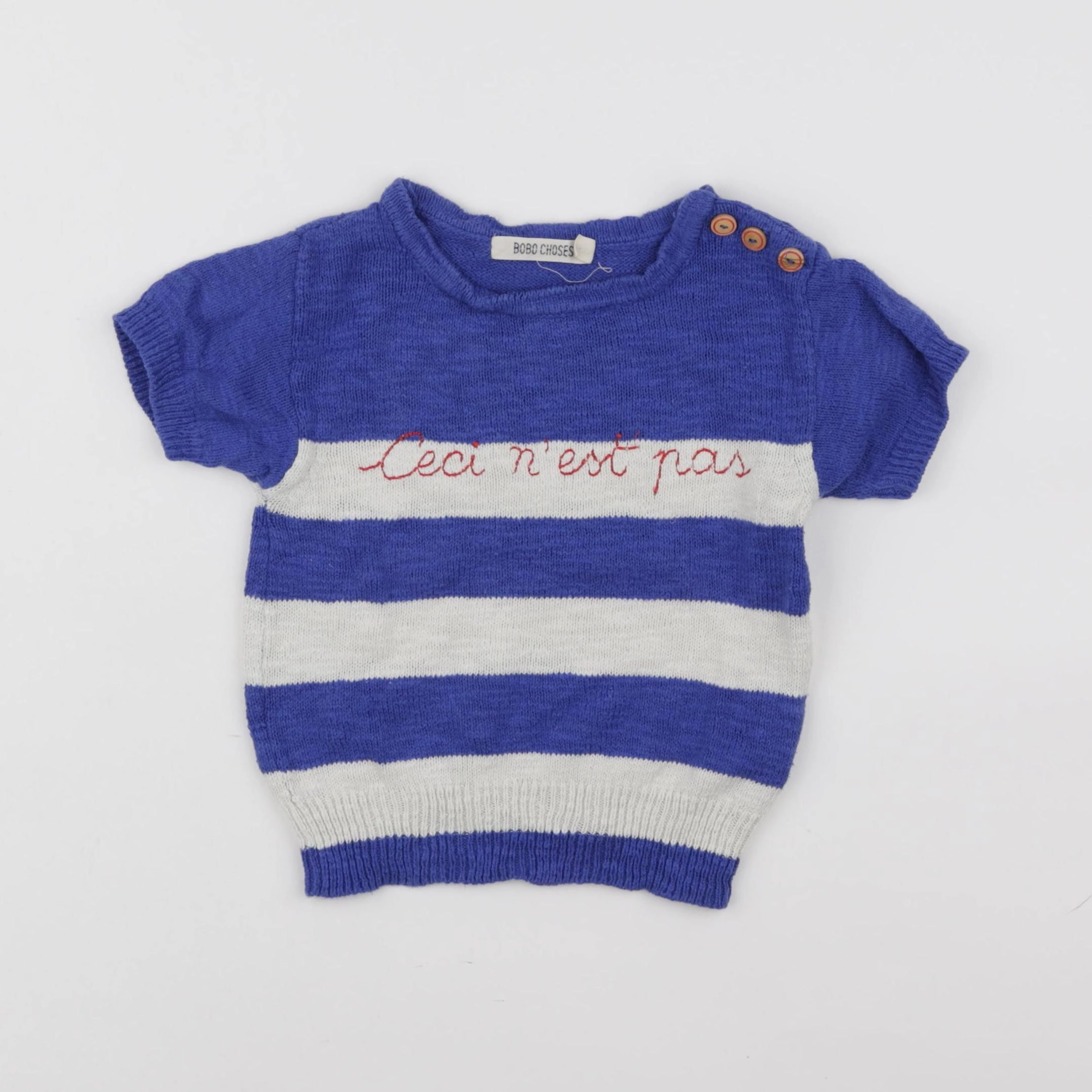 Bobo Choses - pull bleu - 2/3 ans