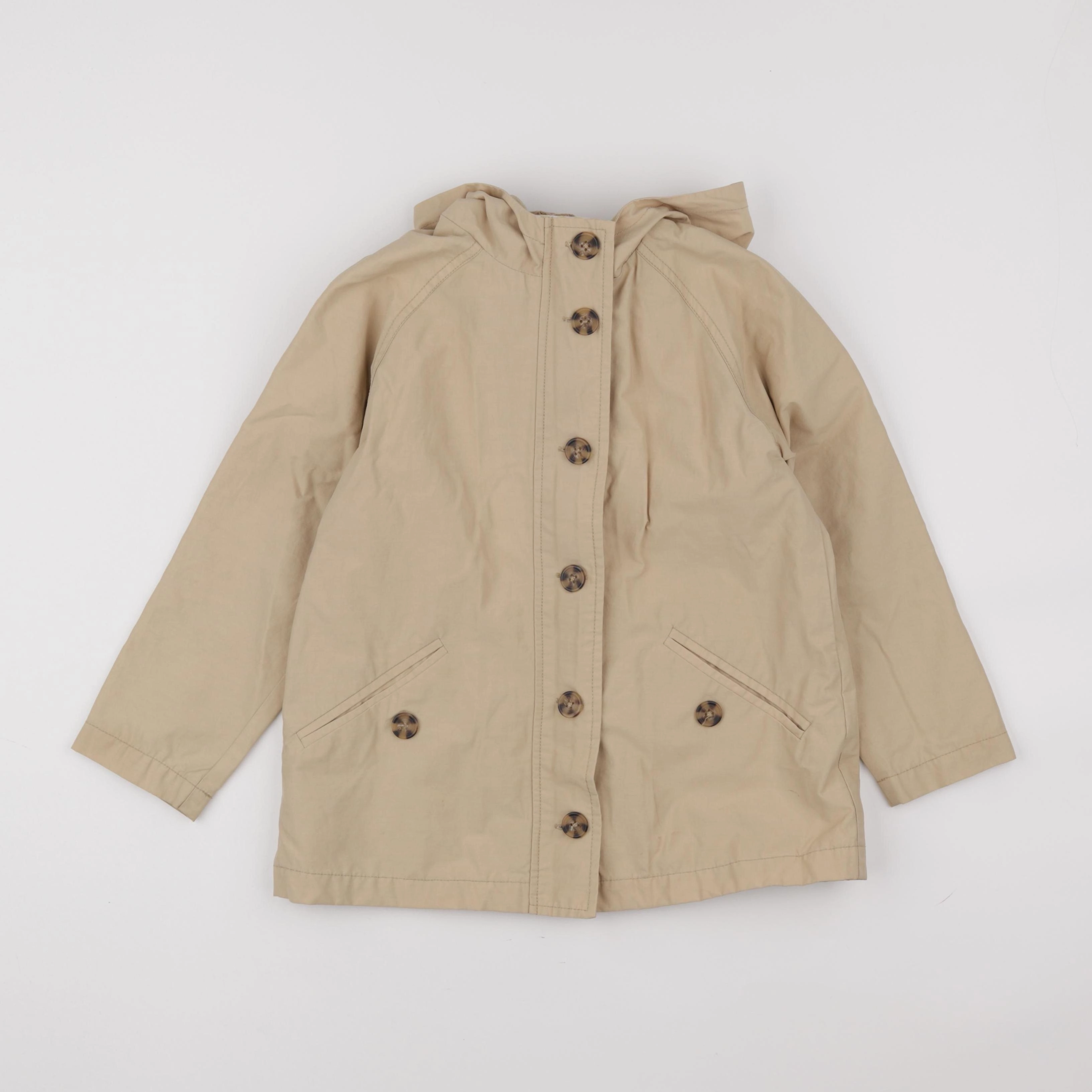 Vertbaudet - imperméable beige - 8 ans