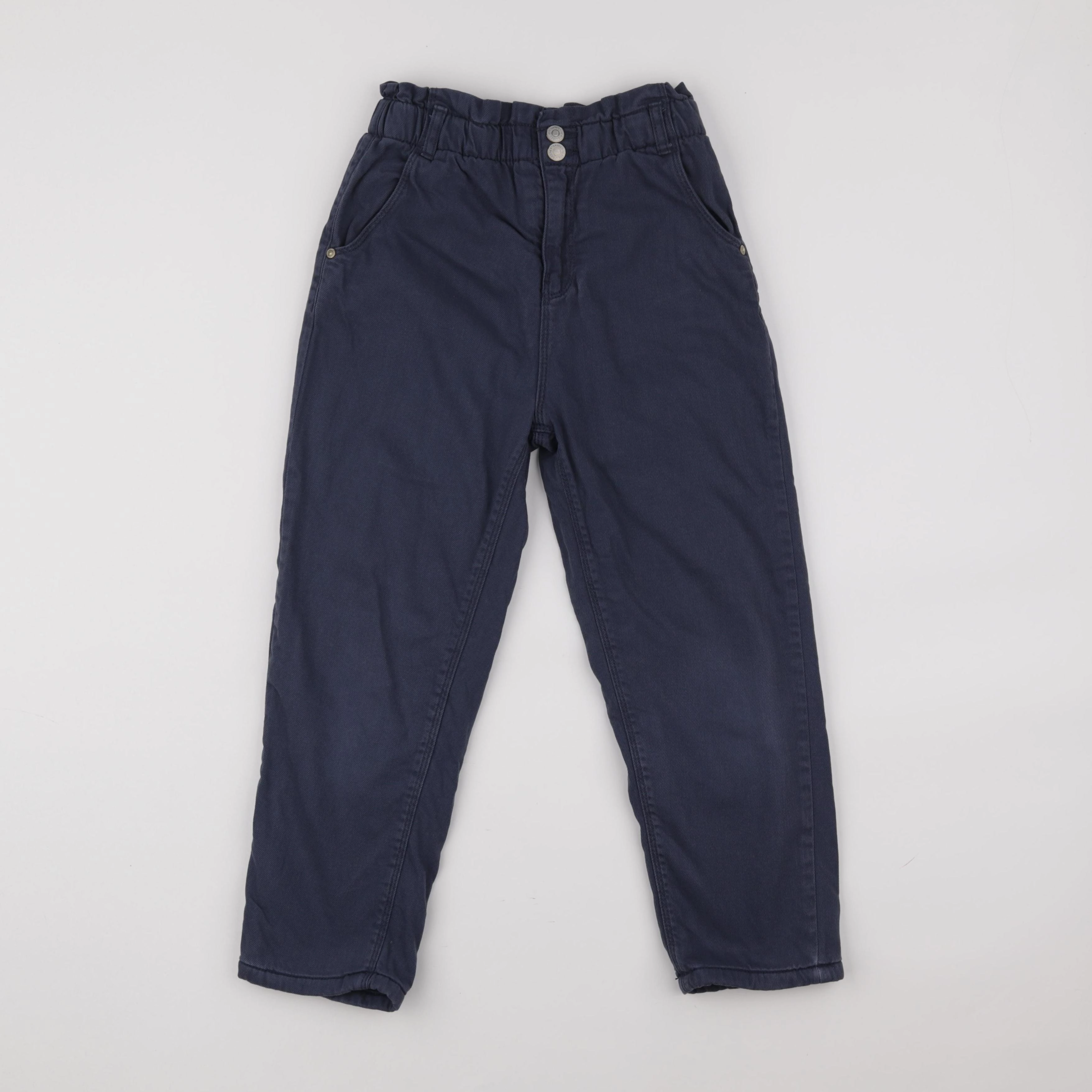 Vertbaudet - pantalon doublé bleu - 8 ans