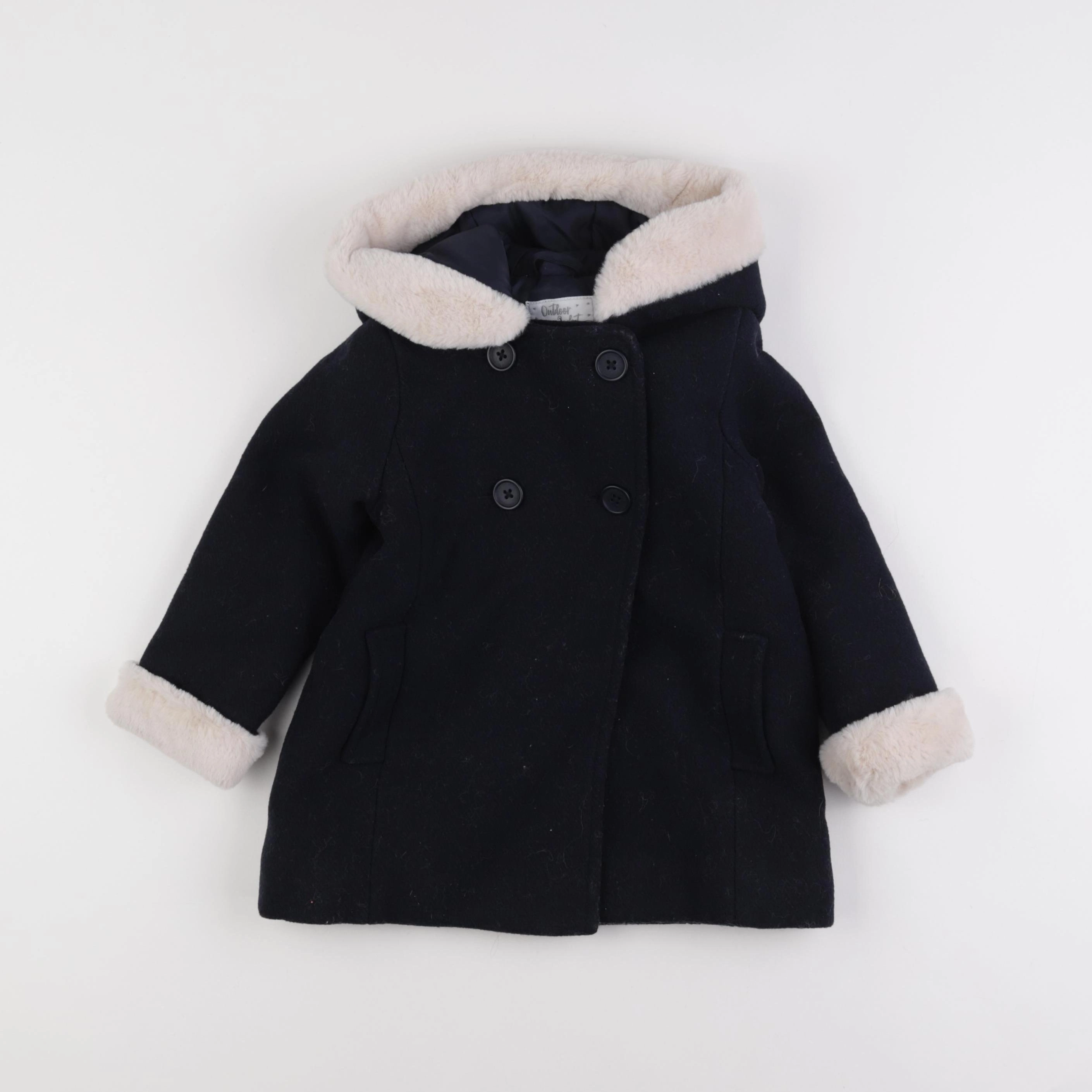 Vertbaudet - manteau bleu - 4 ans