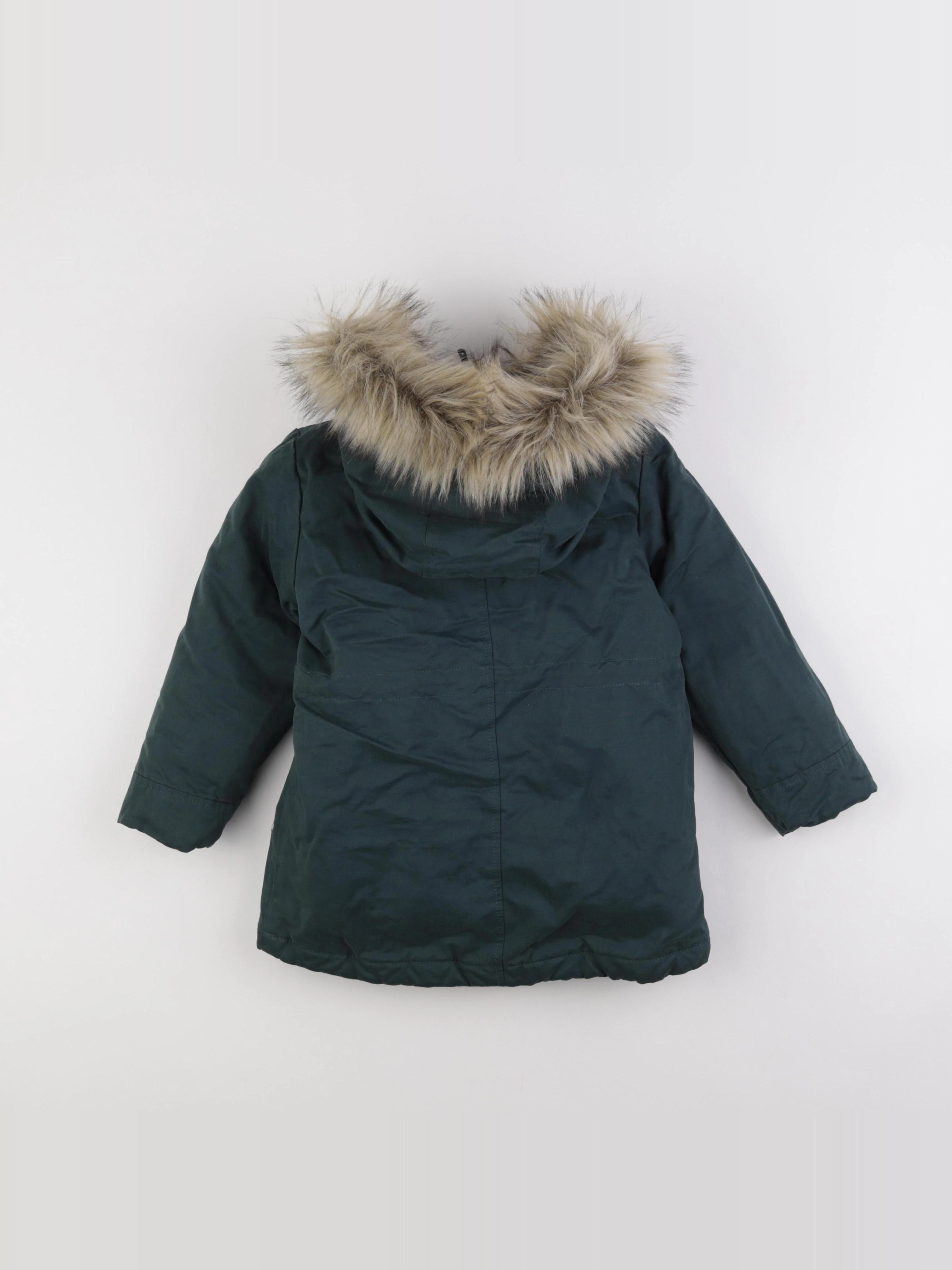 Vertbaudet - parka vert - 6 ans