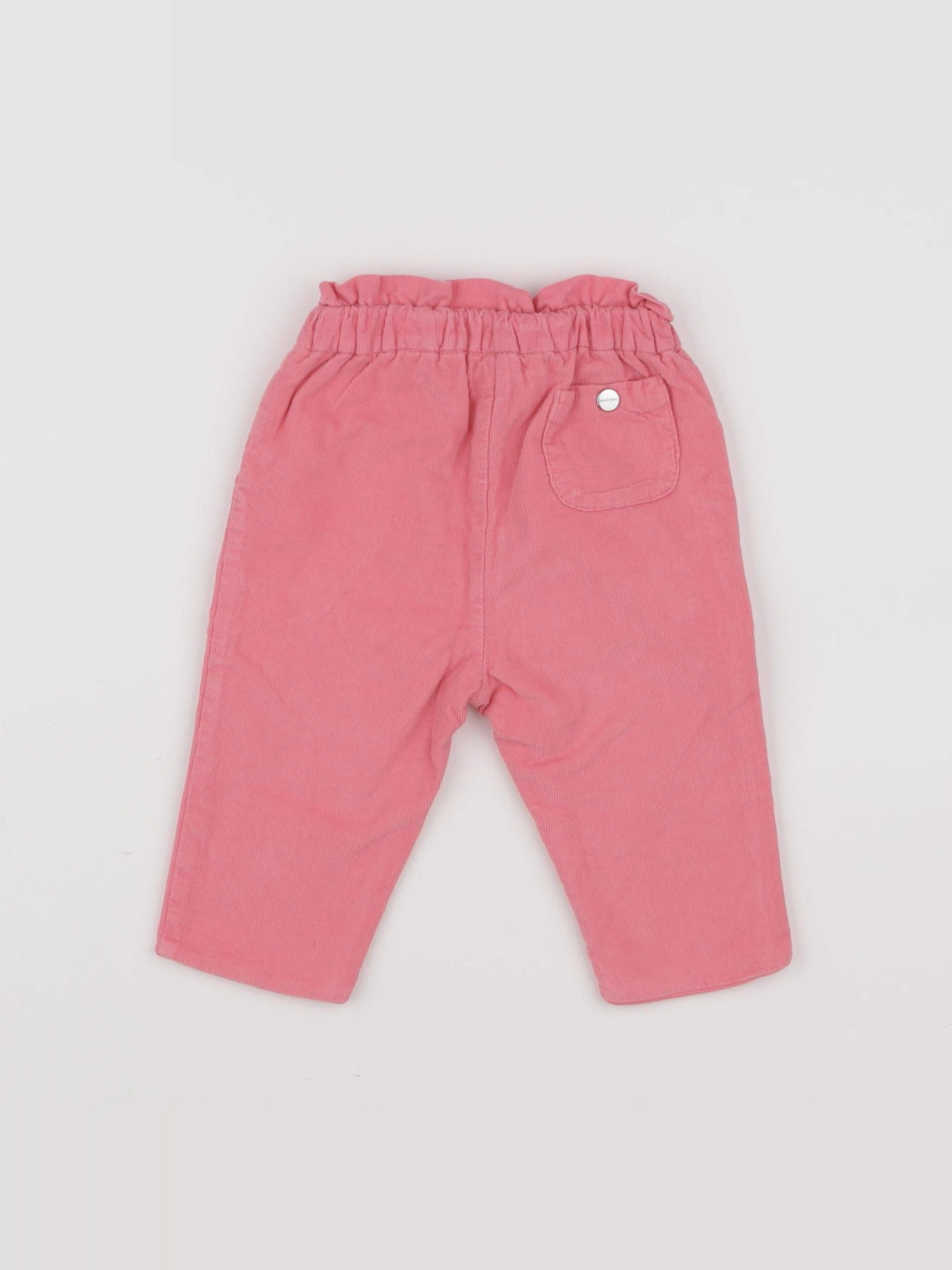 Jacadi - pantalon doublé rose - 6 mois