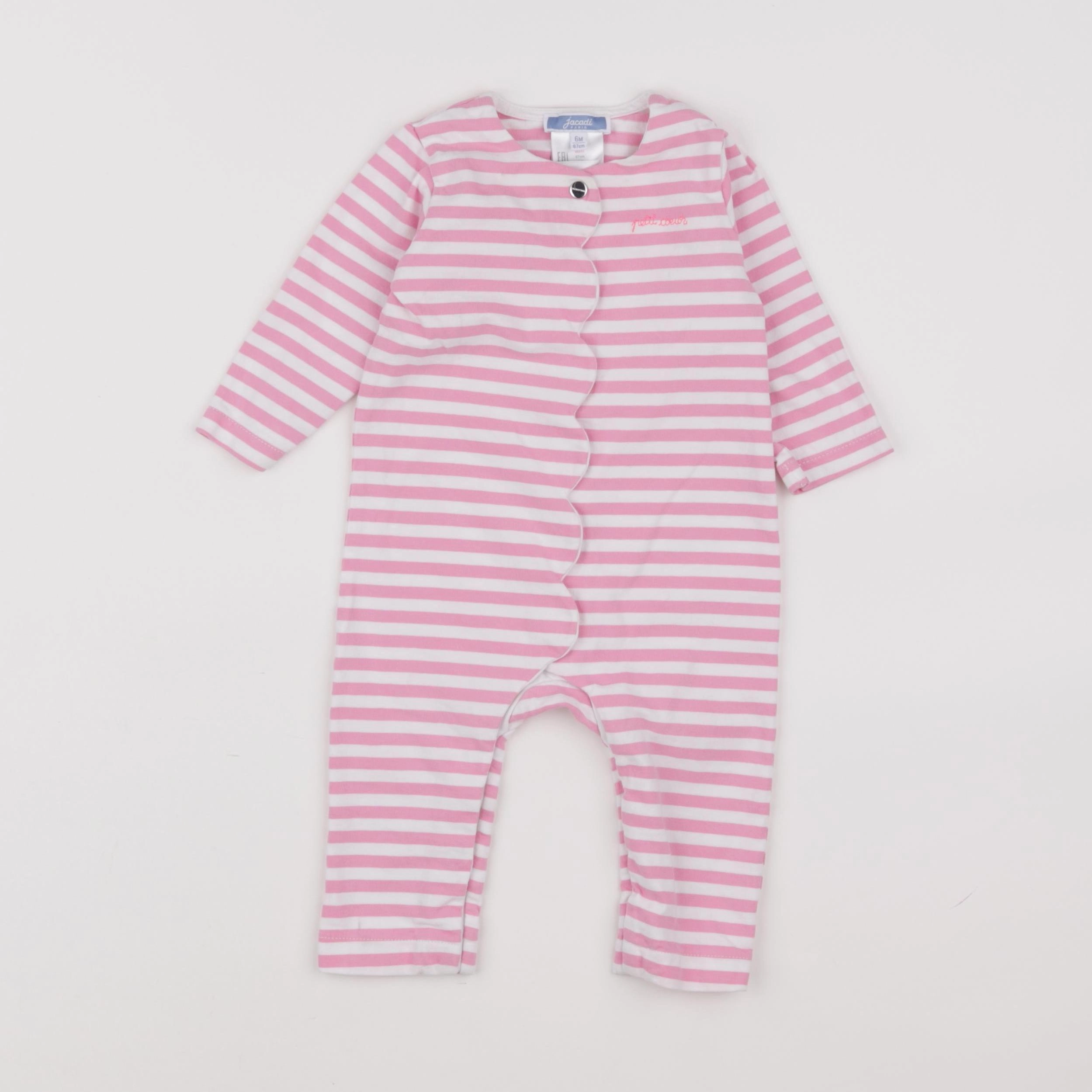 Jacadi - combinaison rose - 6 mois