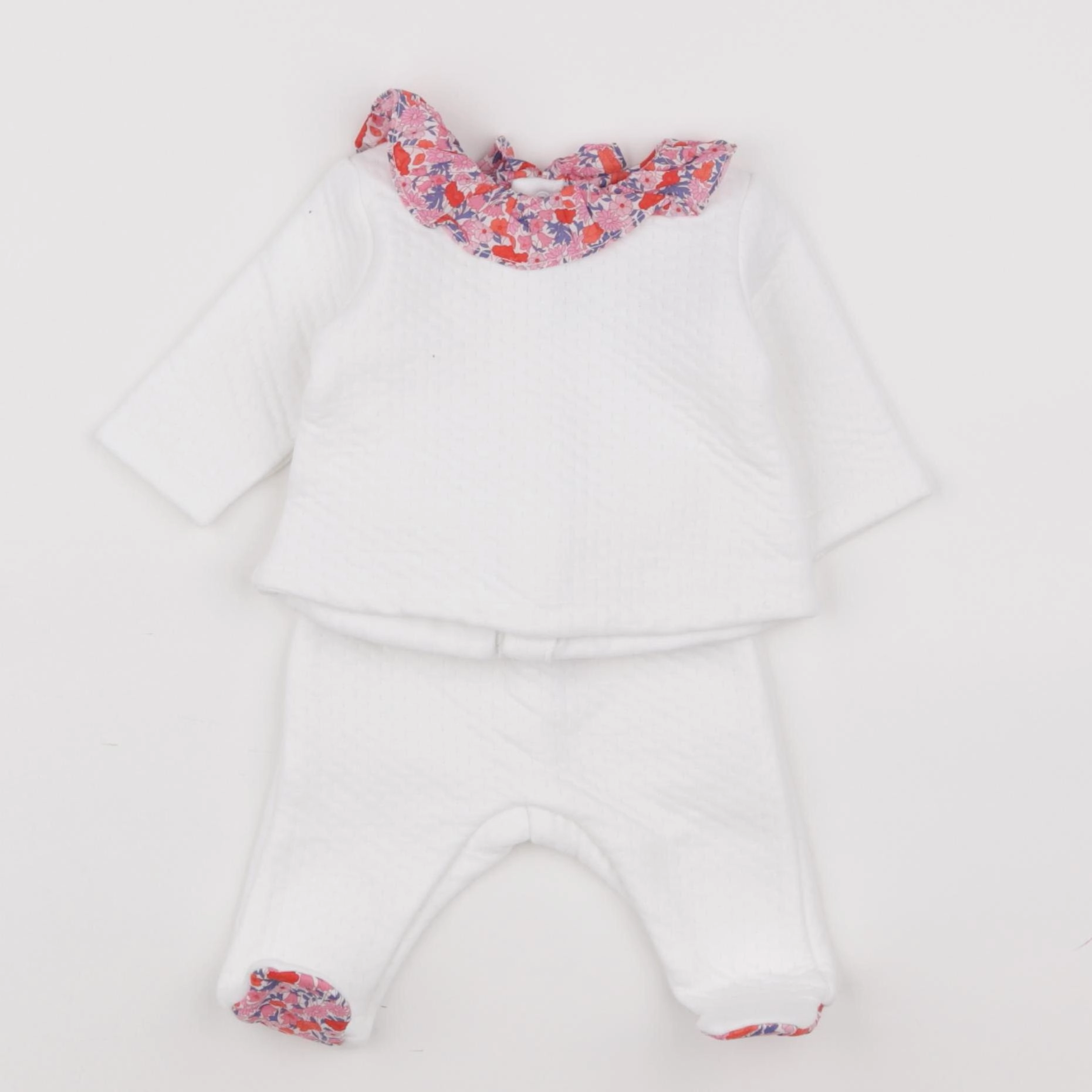 Jacadi - ensemble blanc - 6 mois
