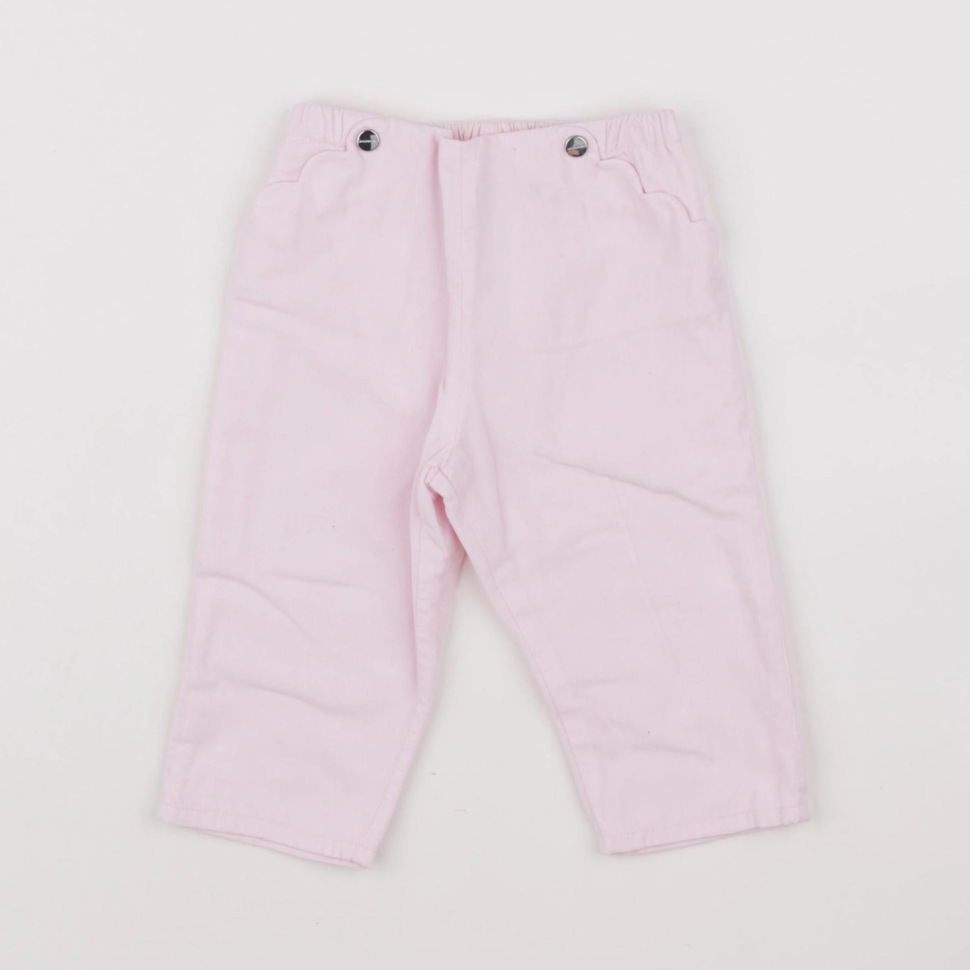 Jacadi - pantalon doublé rose - 12 mois