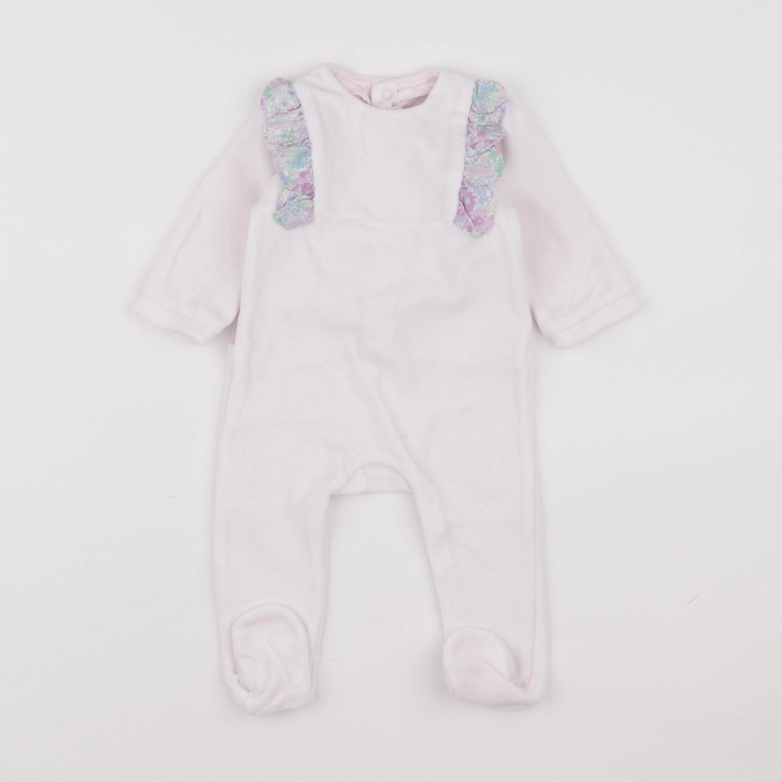 Jacadi - pyjama velours rose - 6 mois