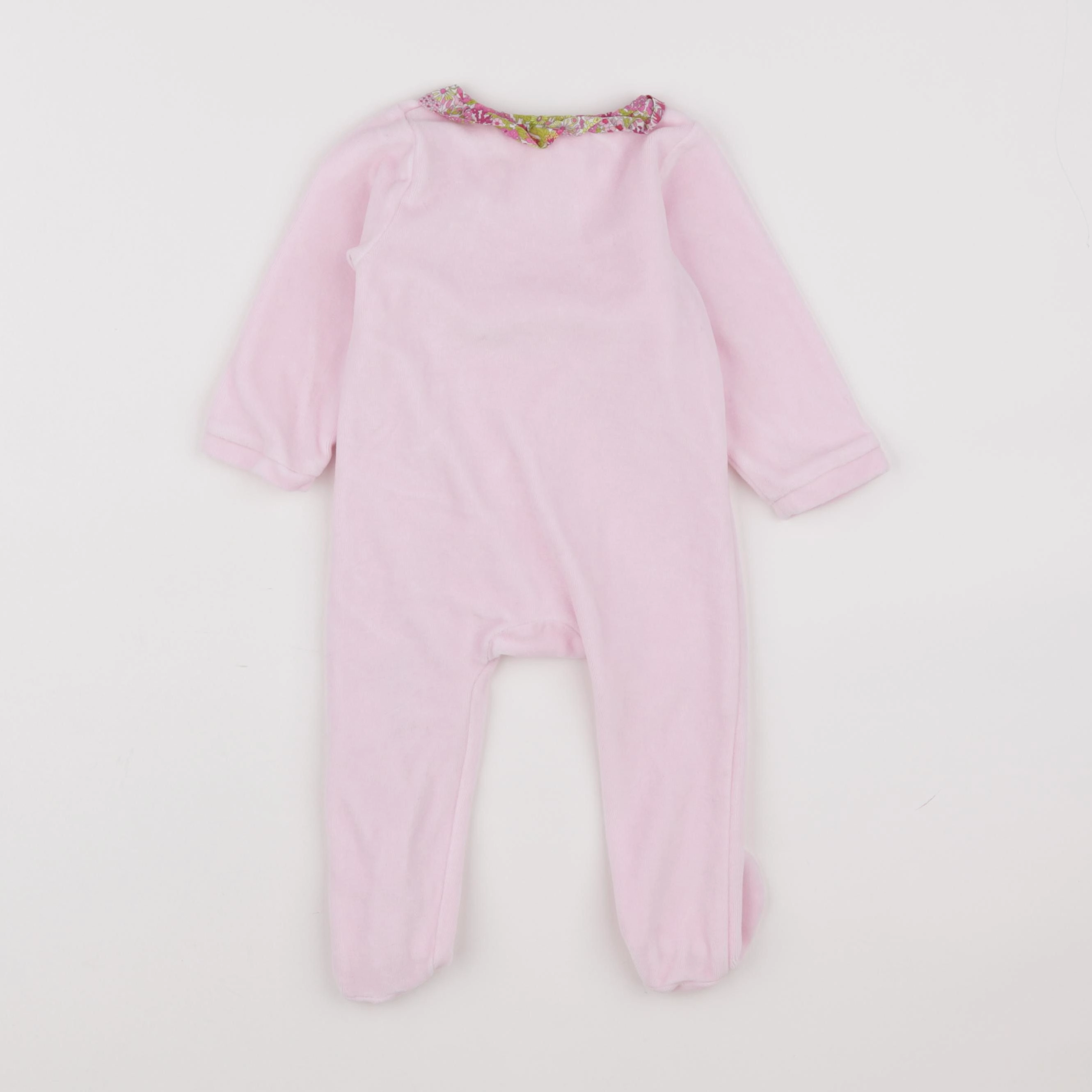 Jacadi - pyjama velours rose - 12 mois
