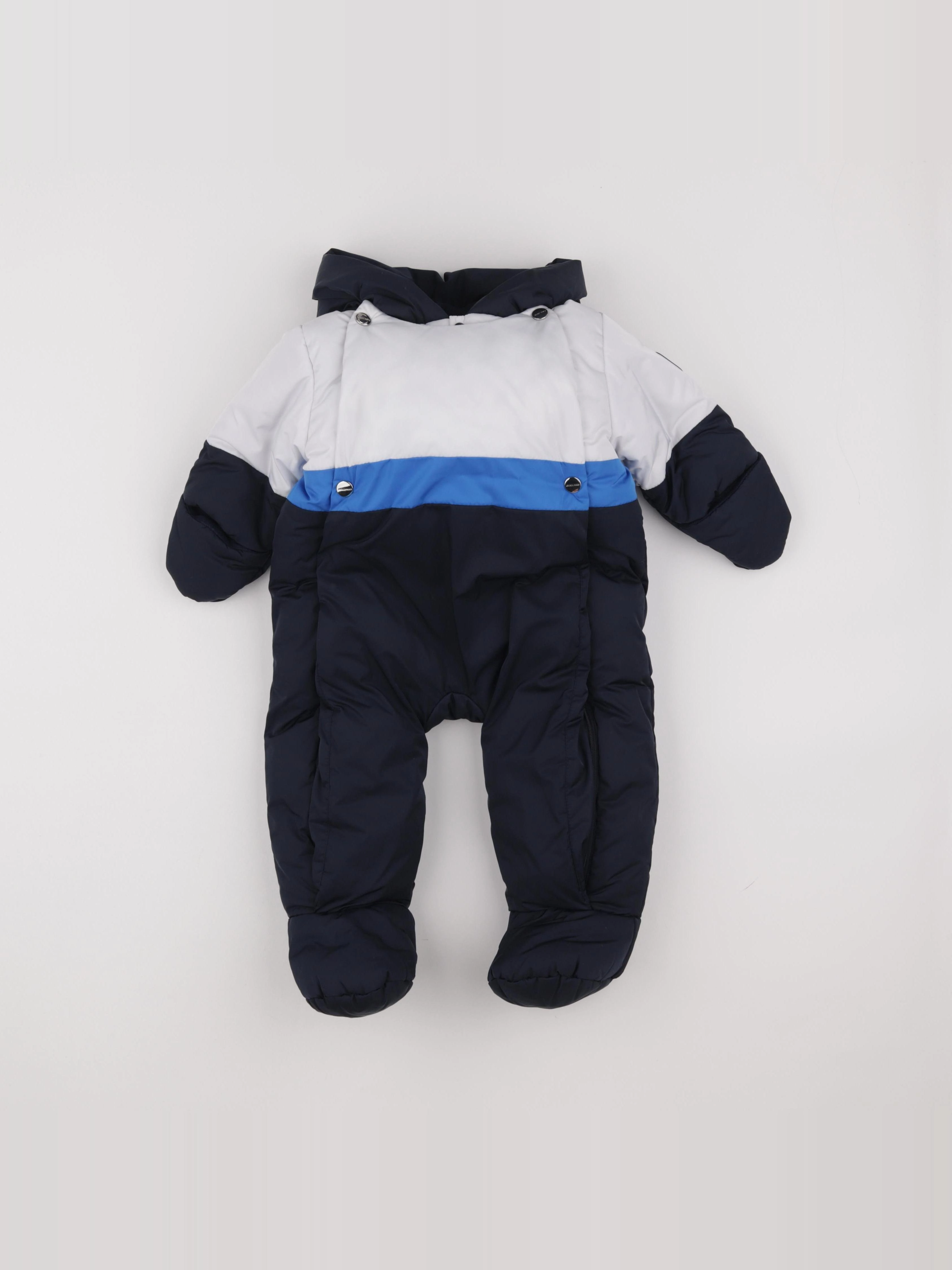 Jacadi - combi-pilote blanc, bleu - 12 mois