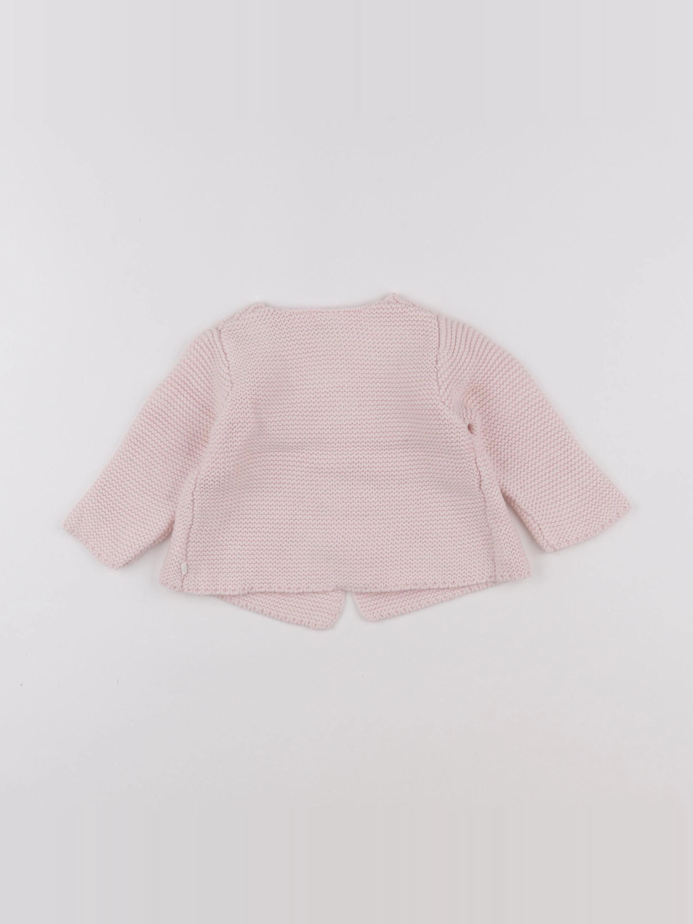Tape à l'oeil - gilet rose - 6 mois