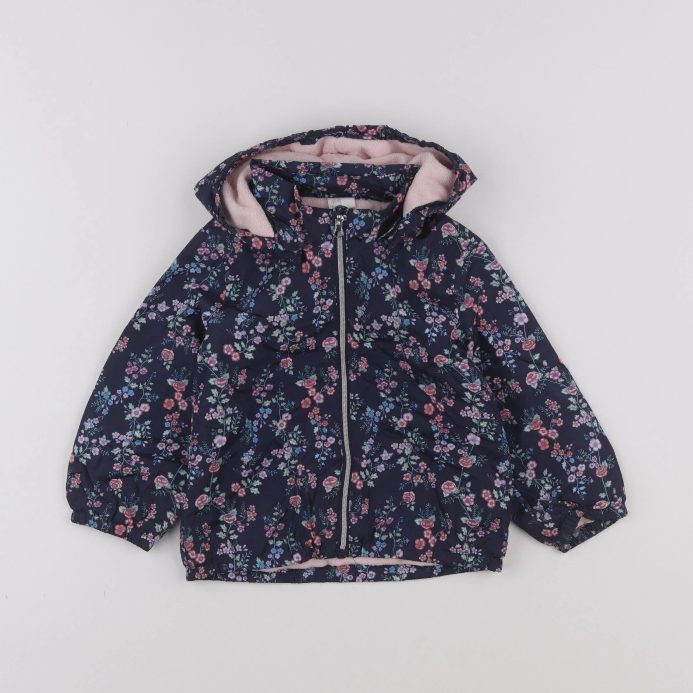 H&M - imperméable bleu - 9/12 mois