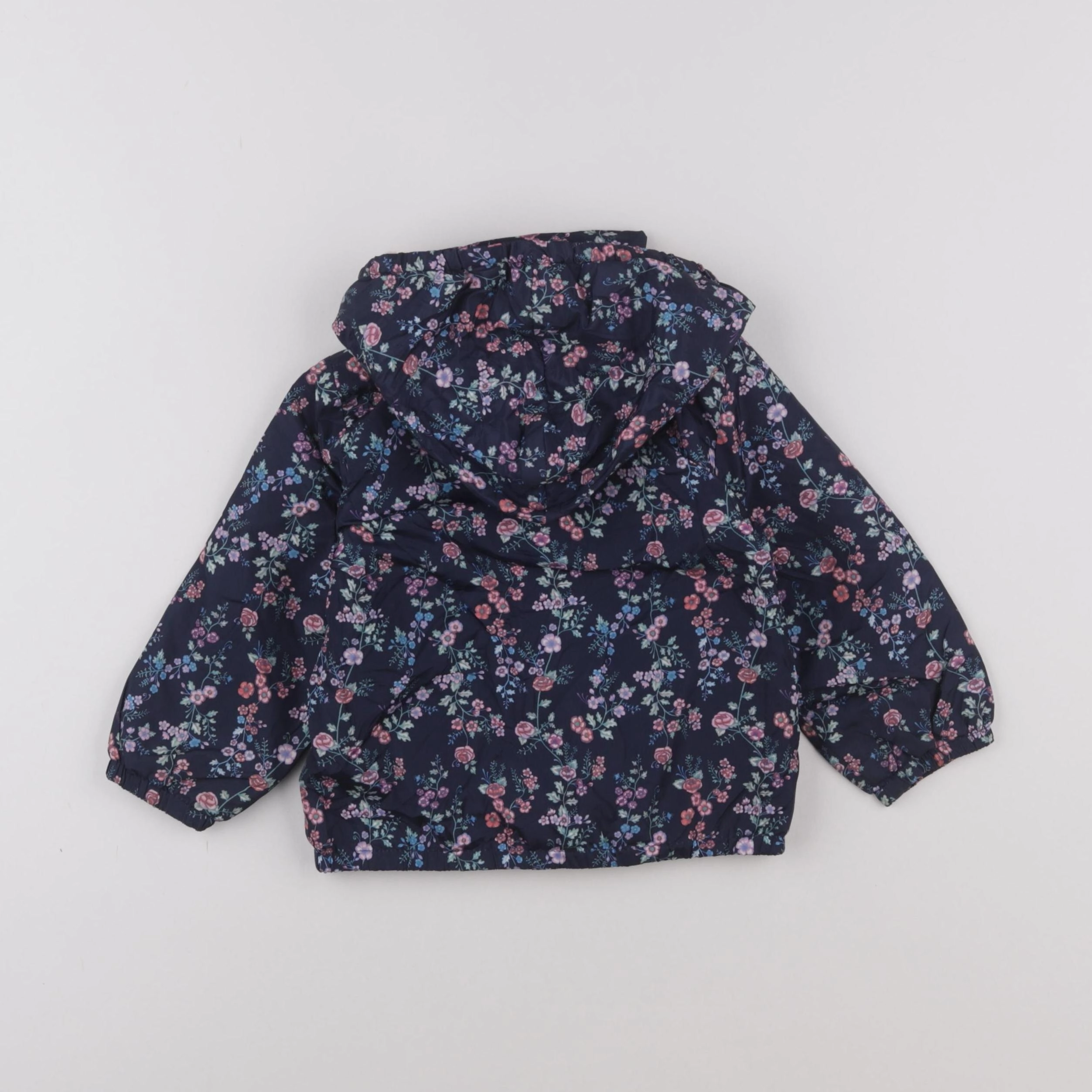H&M - imperméable bleu - 9/12 mois