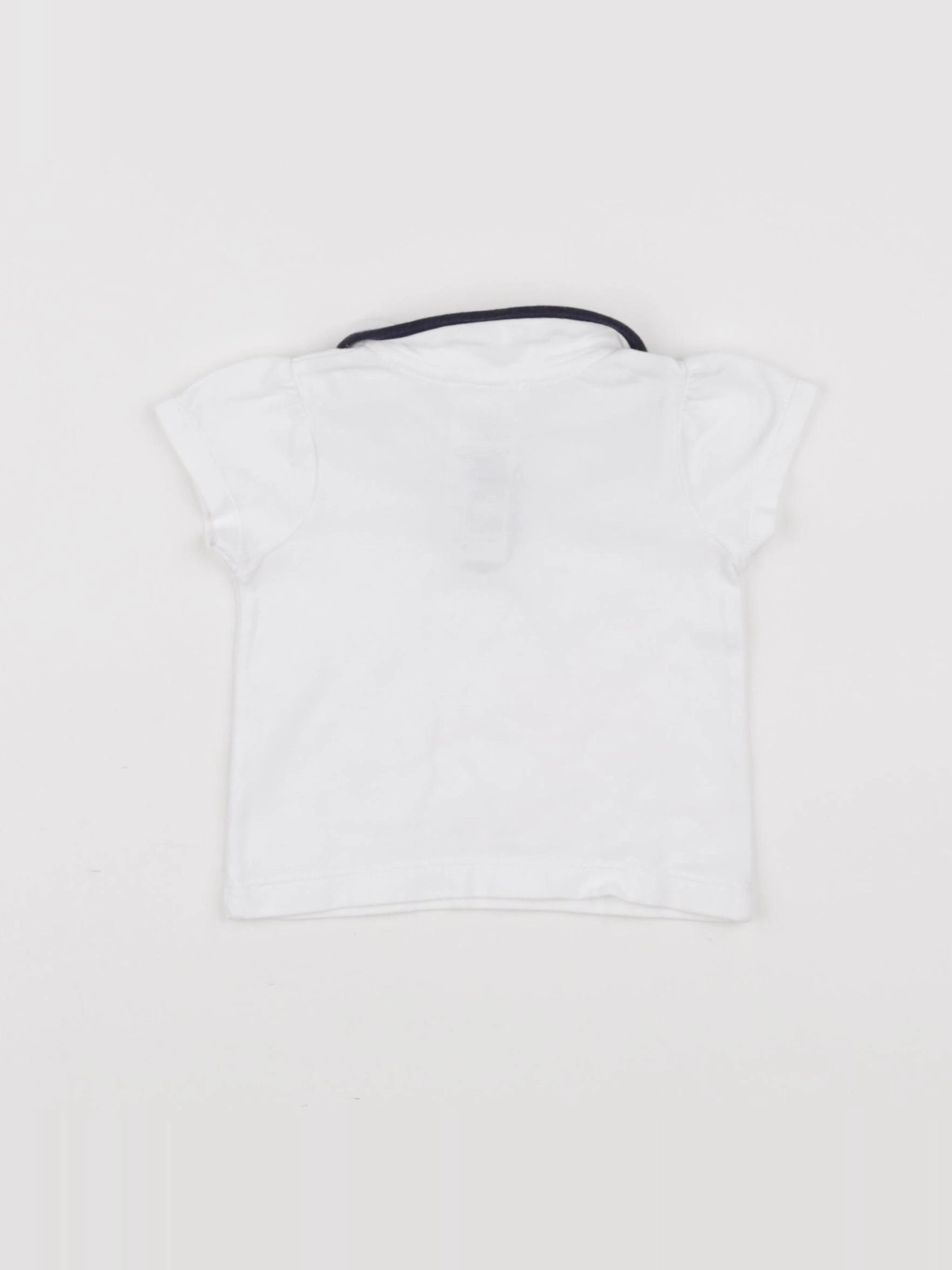 Jacadi - polo blanc - 6 mois