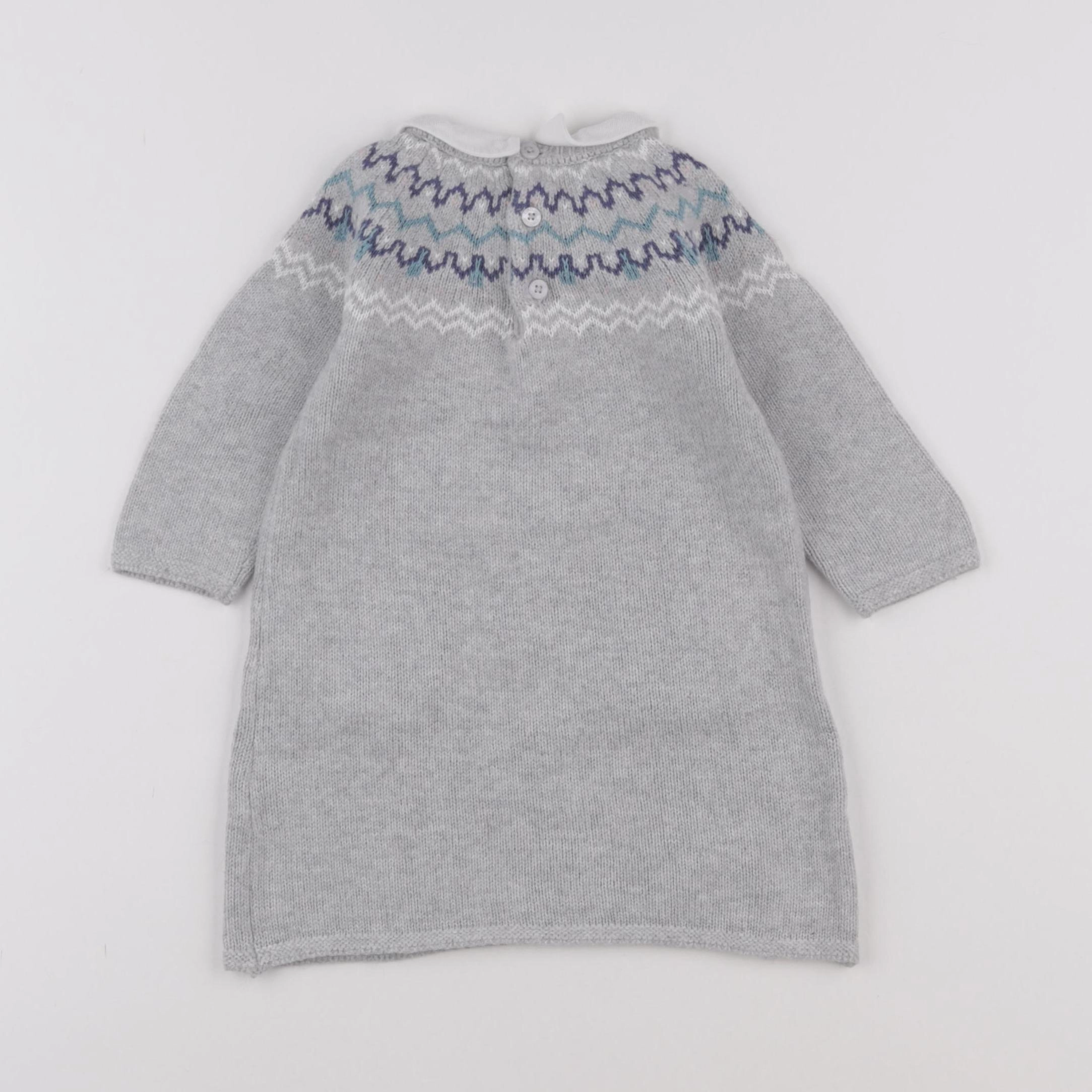 Cyrillus - robe gris - 9 mois
