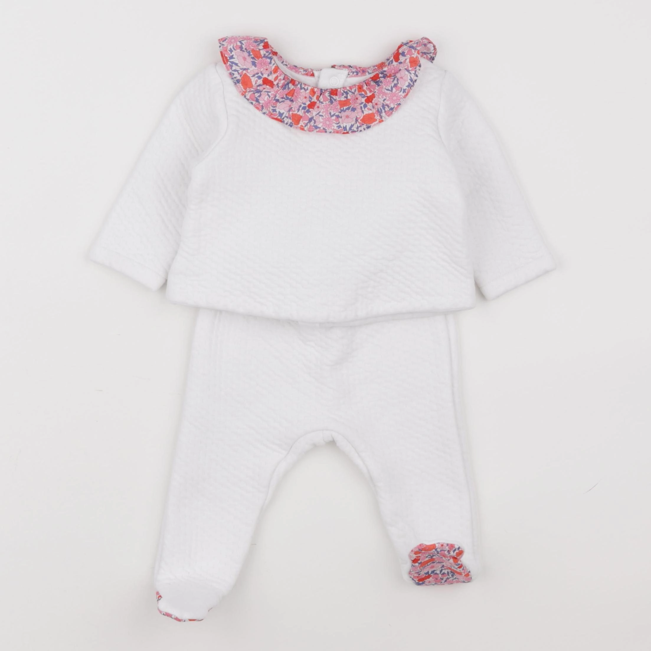 Jacadi - ensemble blanc - 6 mois