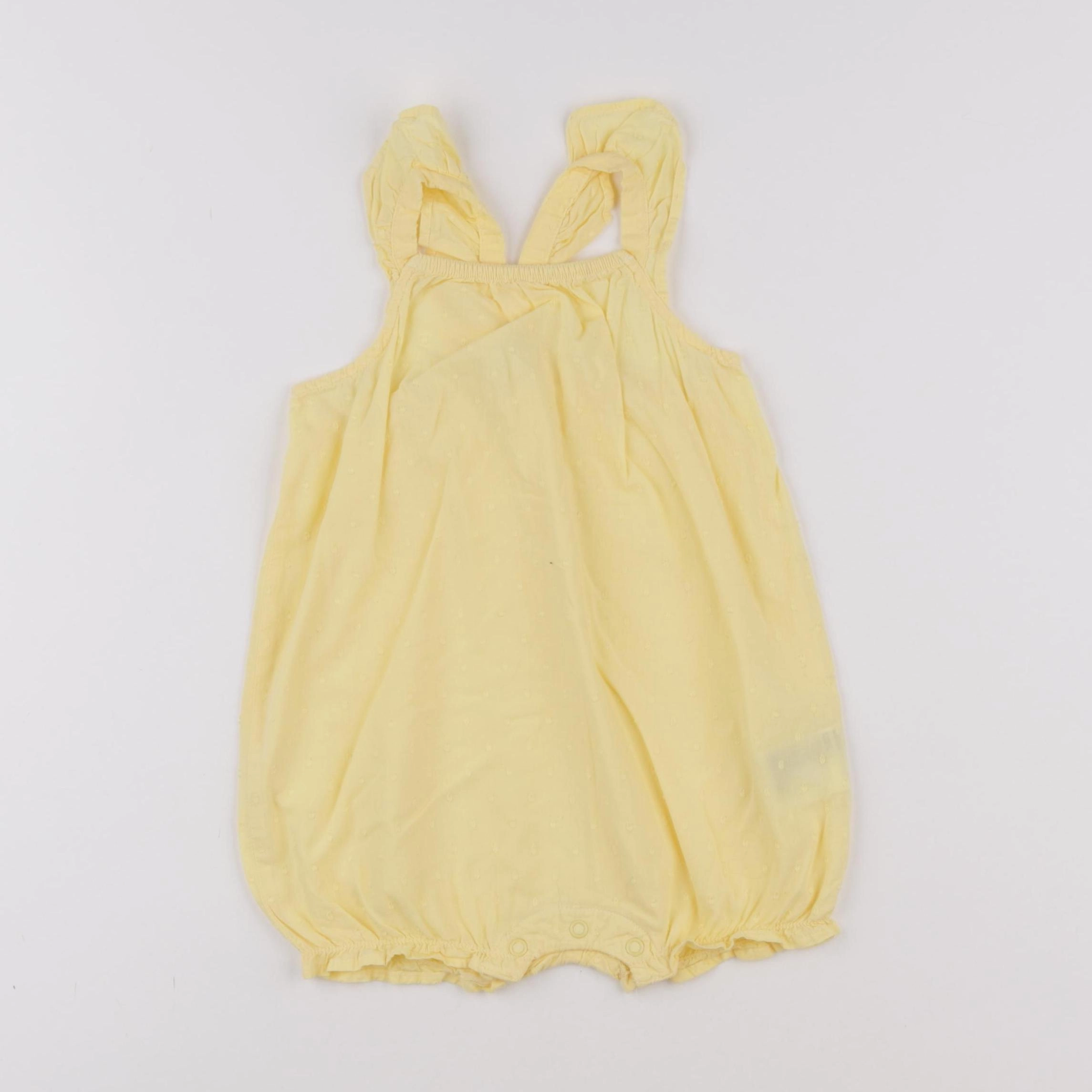 H&M - combinaison jaune - 9/12 mois