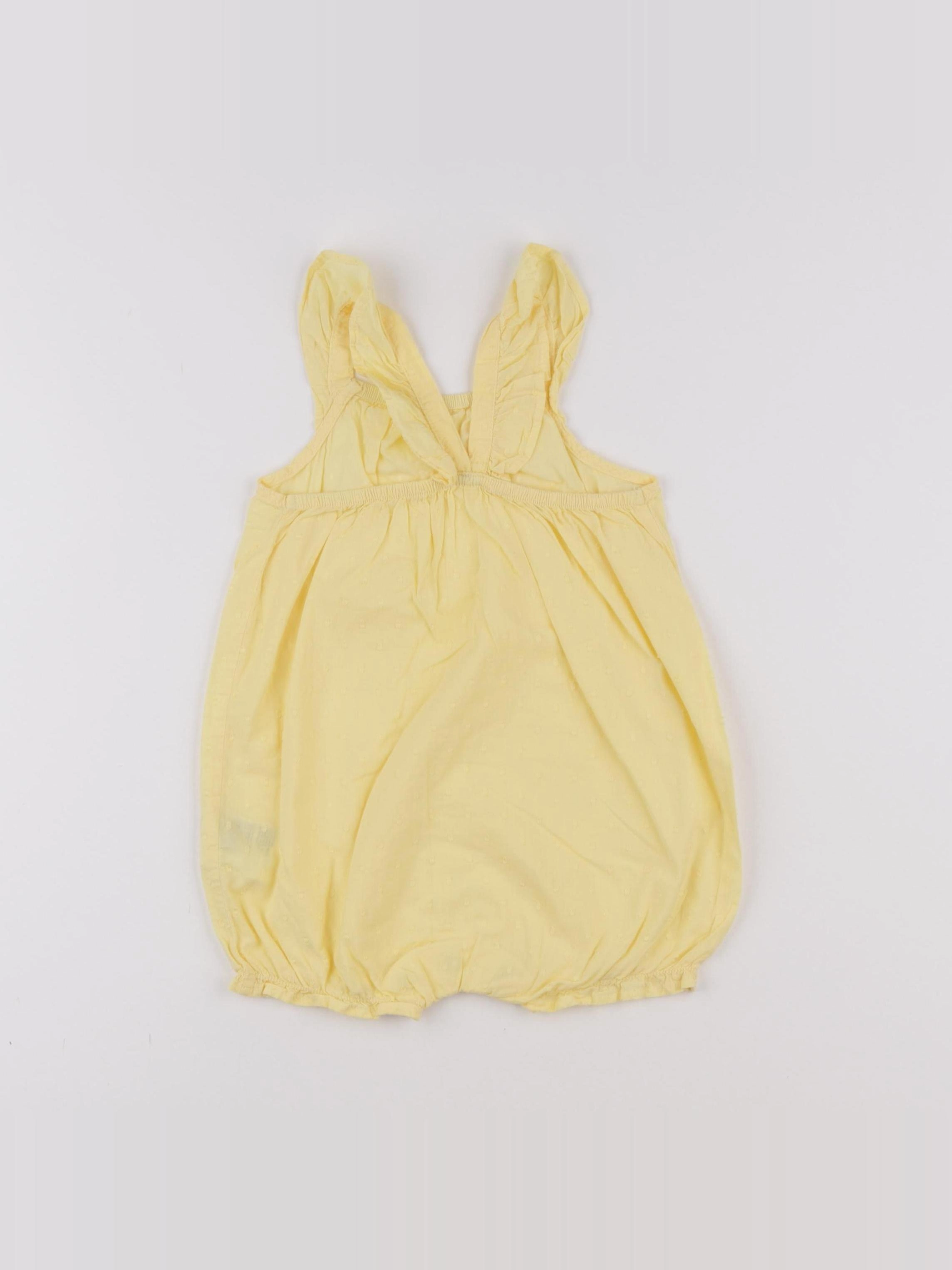 H&M - combinaison jaune - 9/12 mois