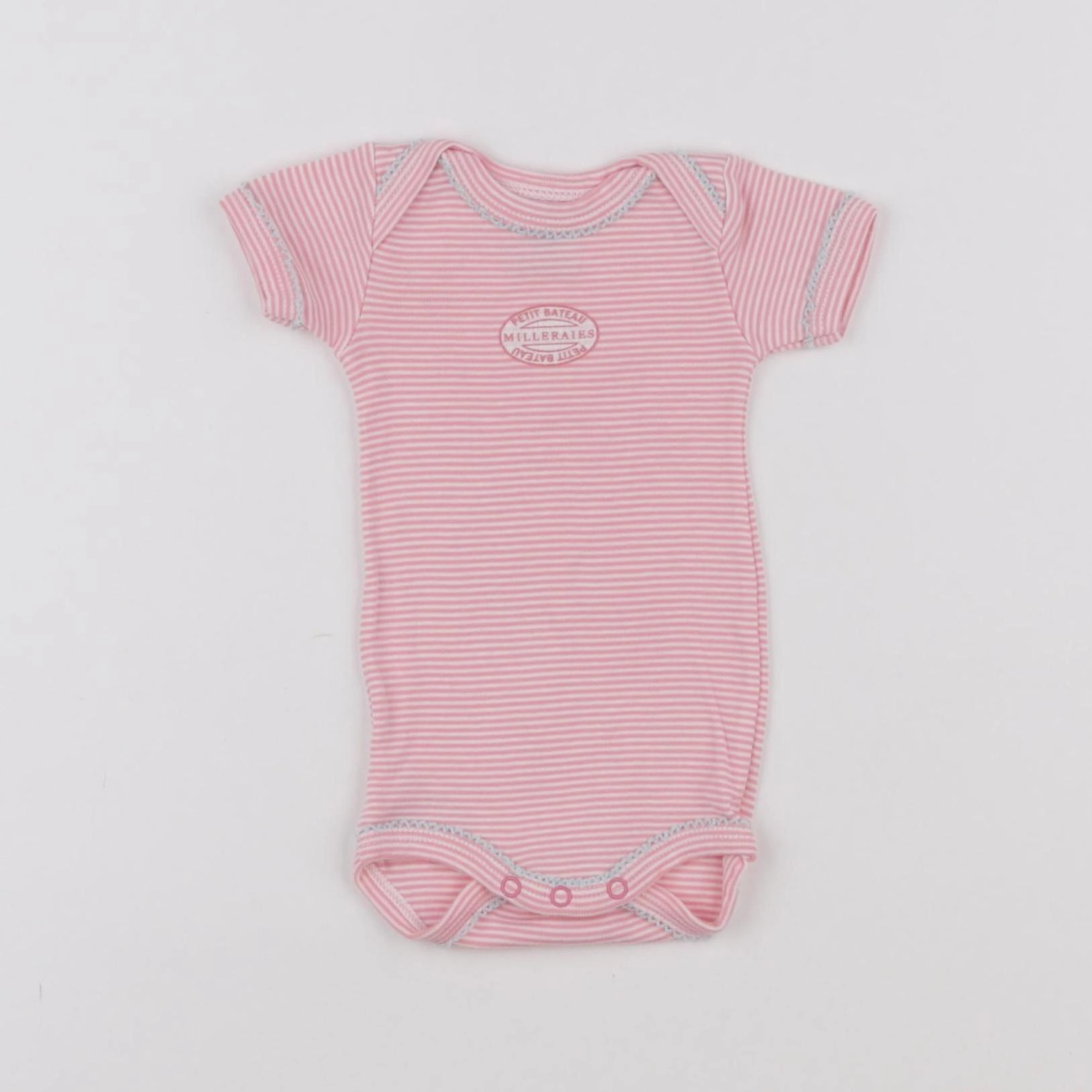 Petit Bateau - body rose - 1 mois