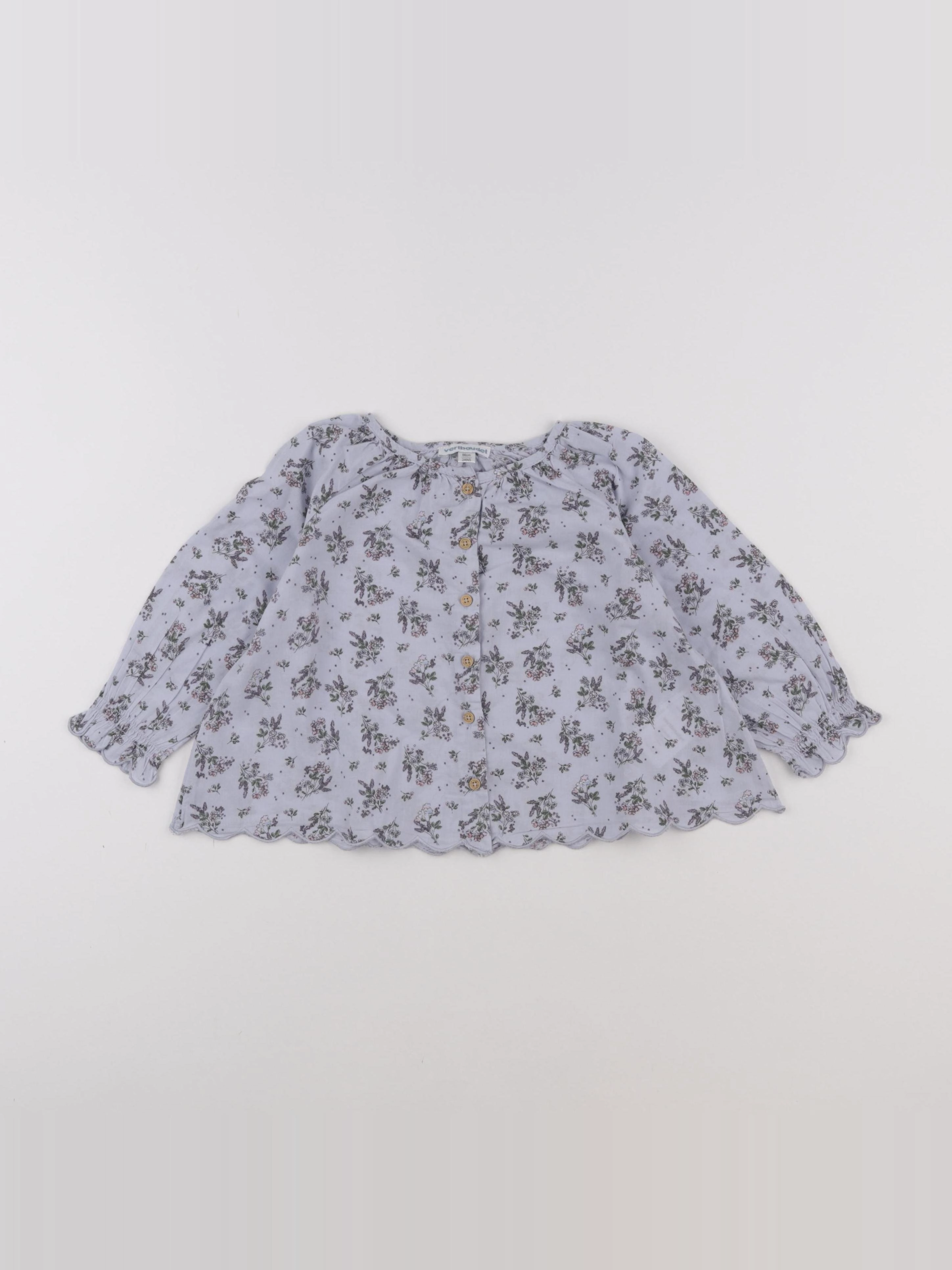 Vertbaudet - blouse violet - 2 ans