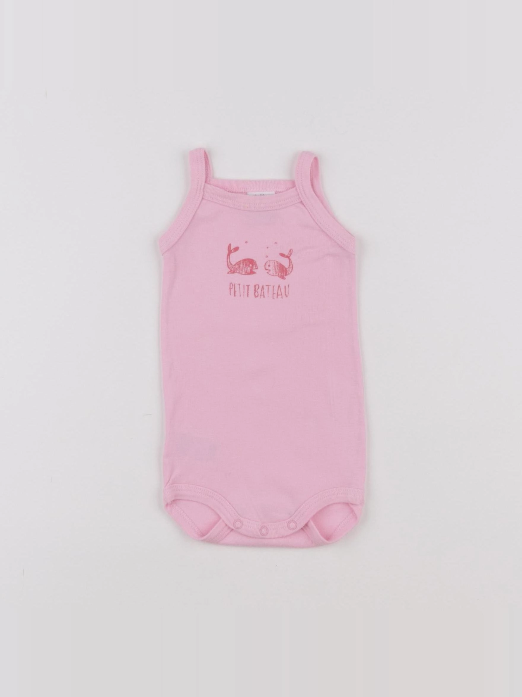 Petit Bateau - body rose - 3 mois