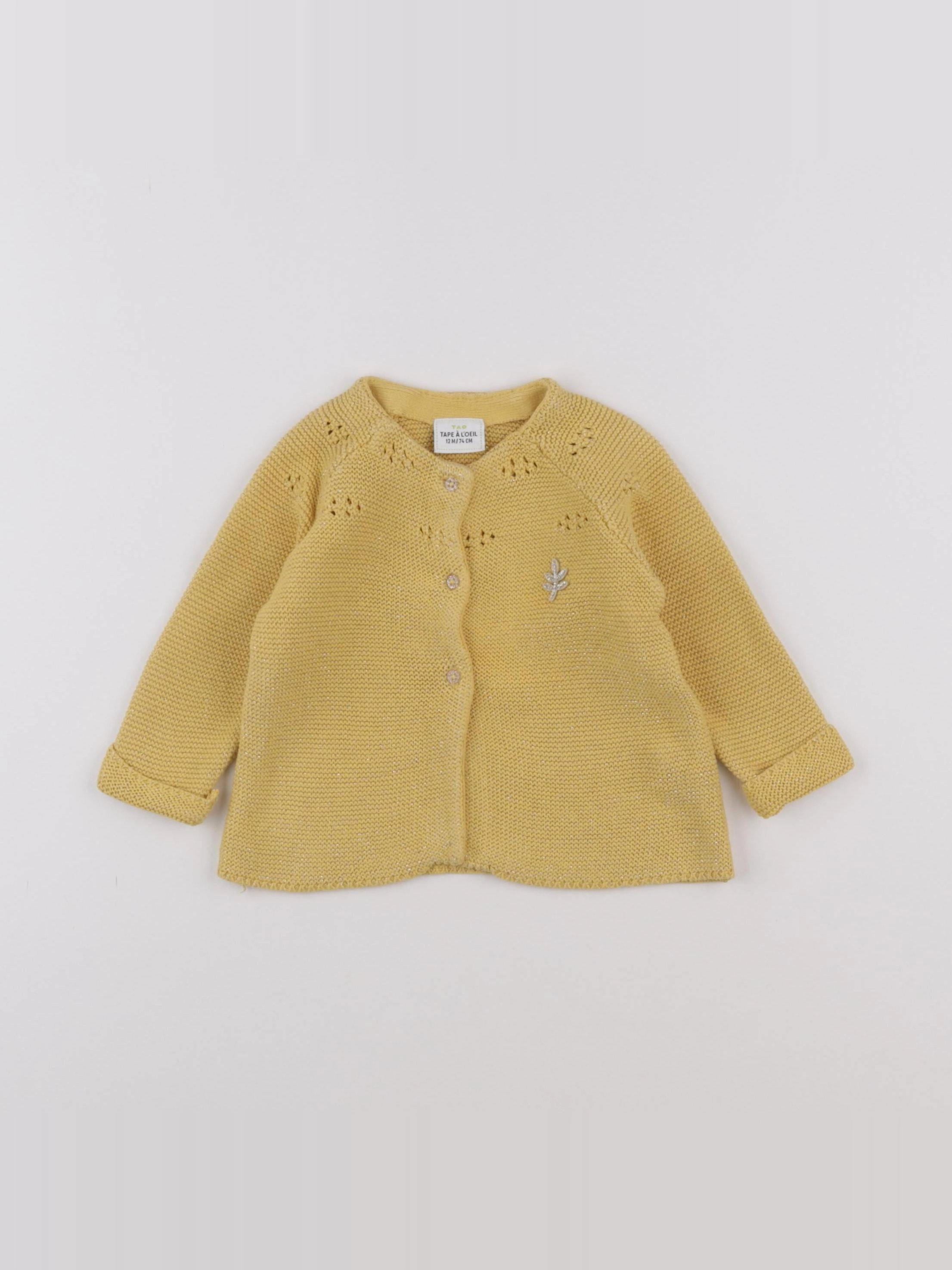 Tape à l'oeil - gilet jaune, or - 12 mois
