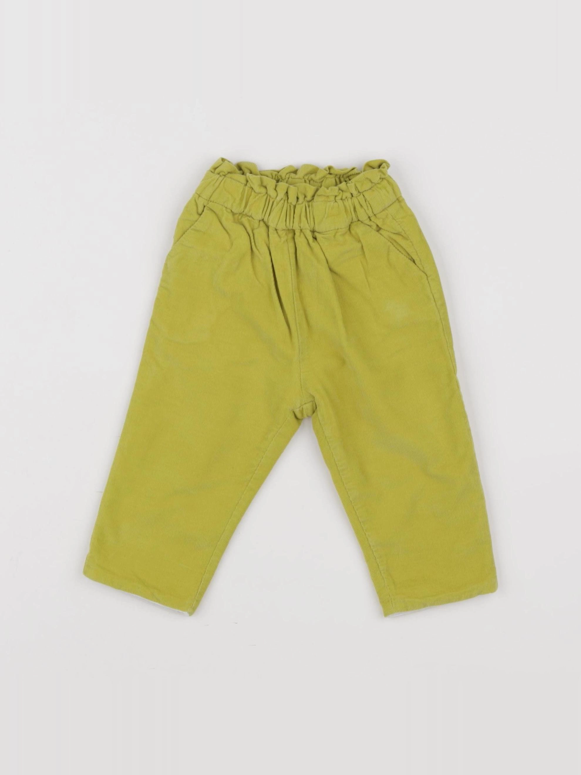 Jacadi - pantalon jaune - 12 mois