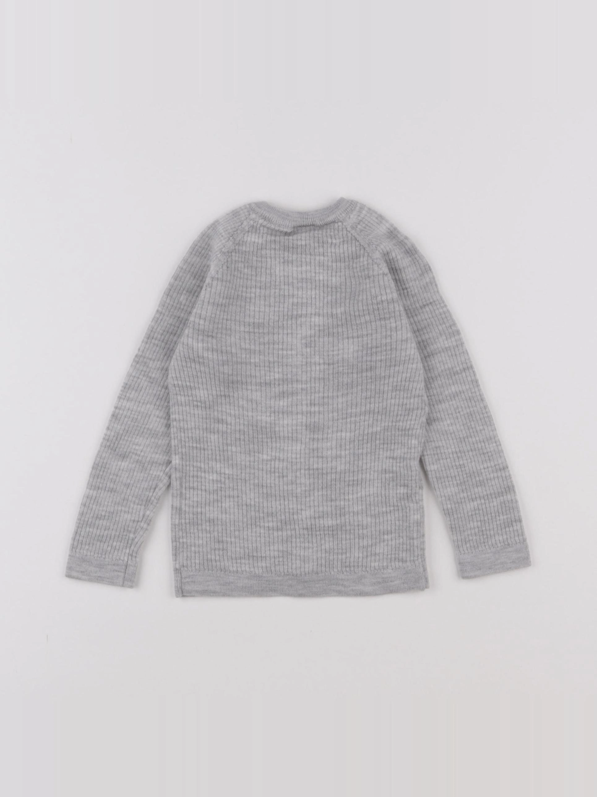 H&M - gilet gris - 9/12 mois