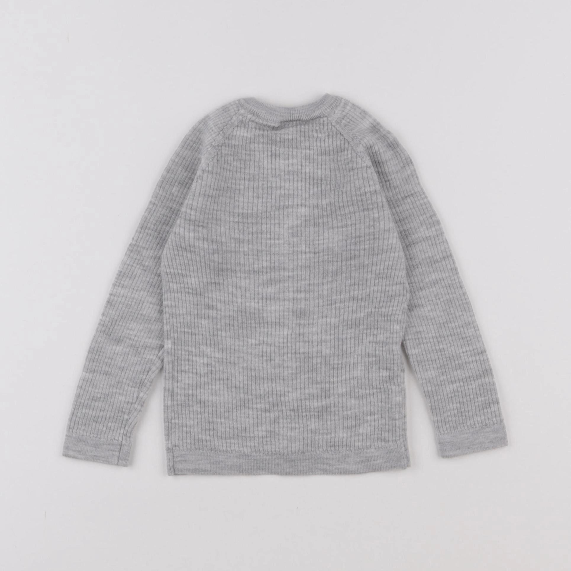 H&M - gilet gris - 9/12 mois