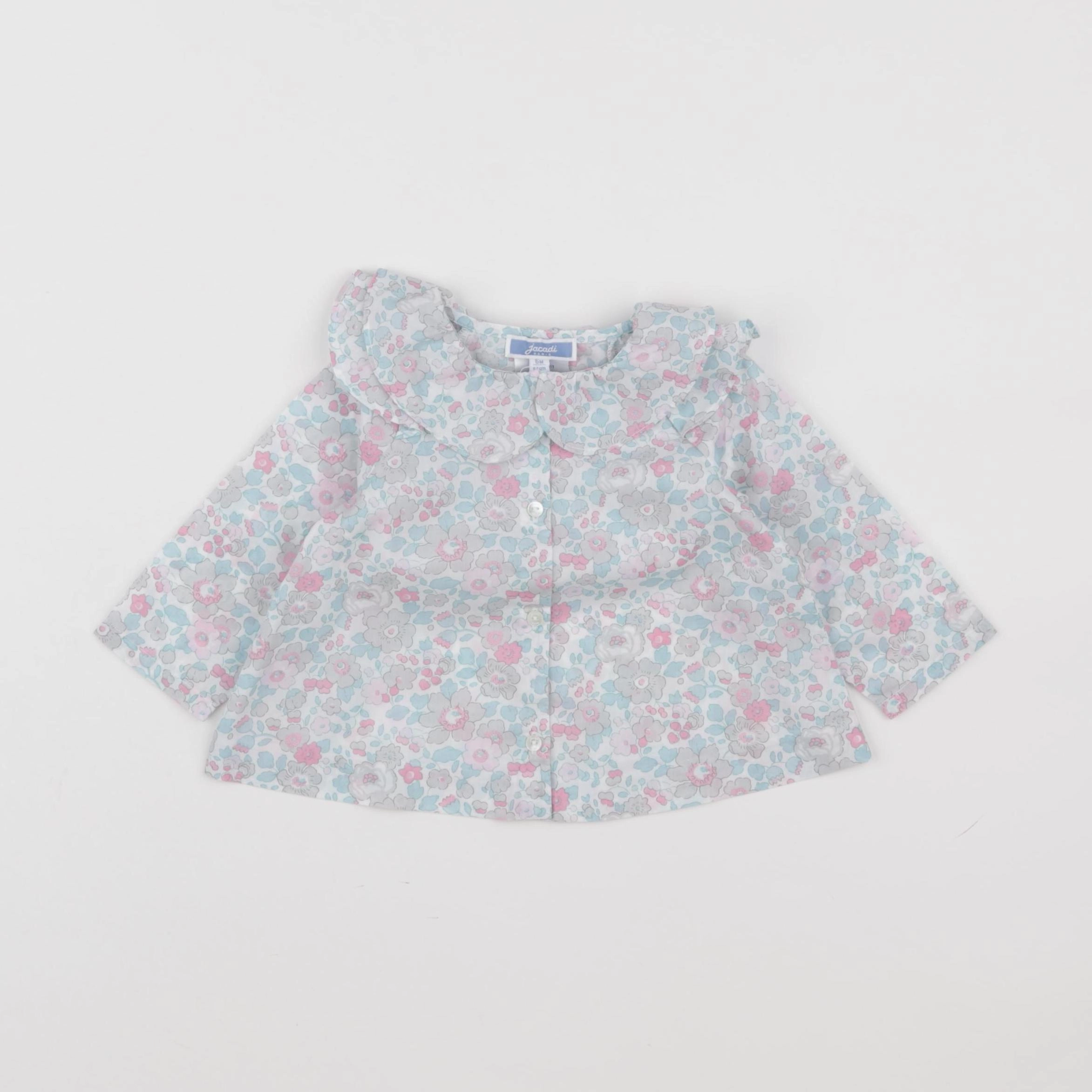 Jacadi - blouse liberty multicolore - 6 mois