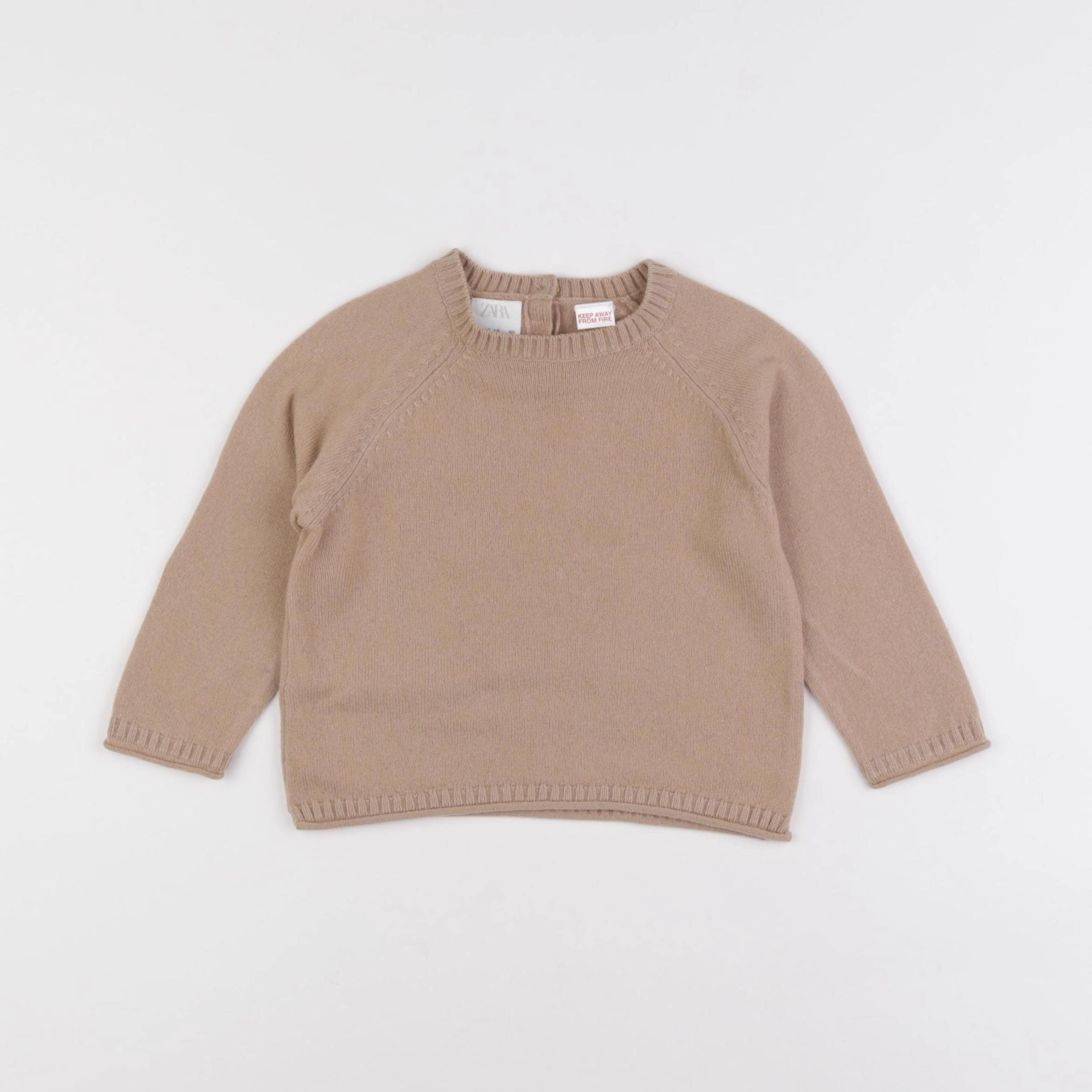 Zara - pull marron - 12/18 mois
