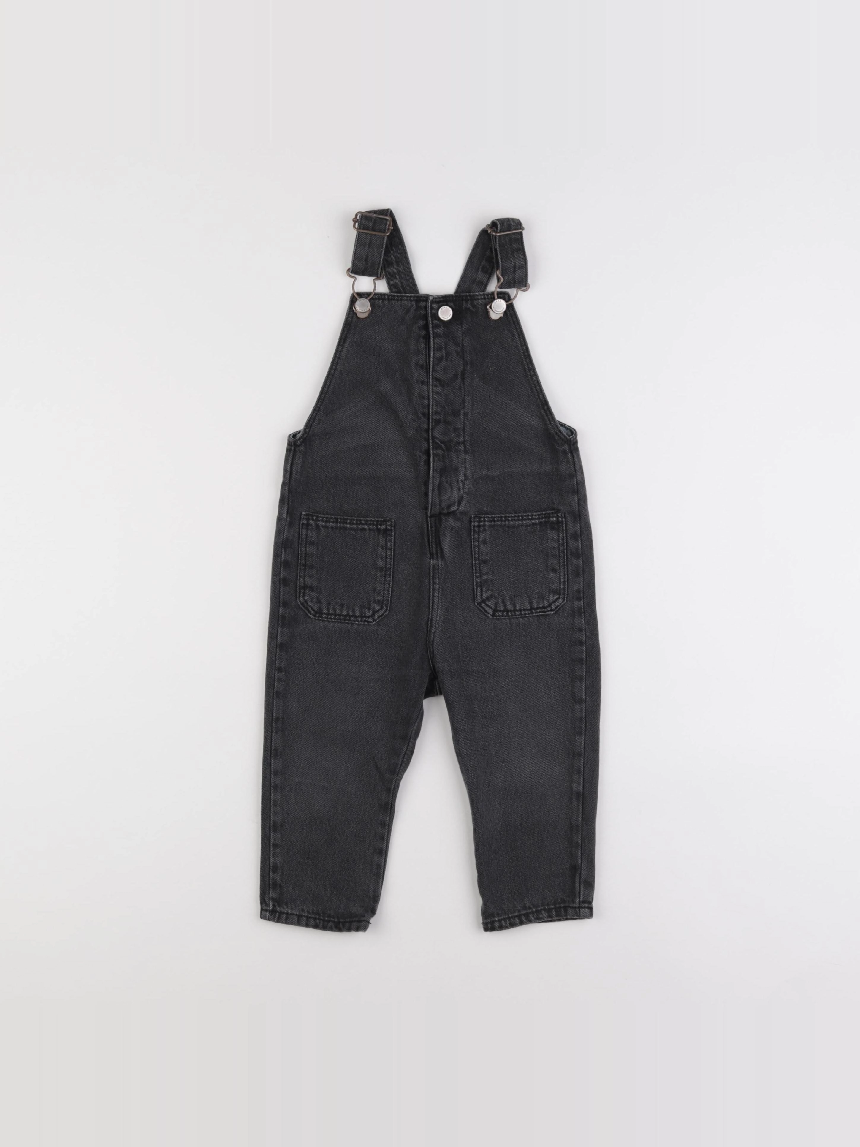 Zara - salopette gris - 12/18 mois