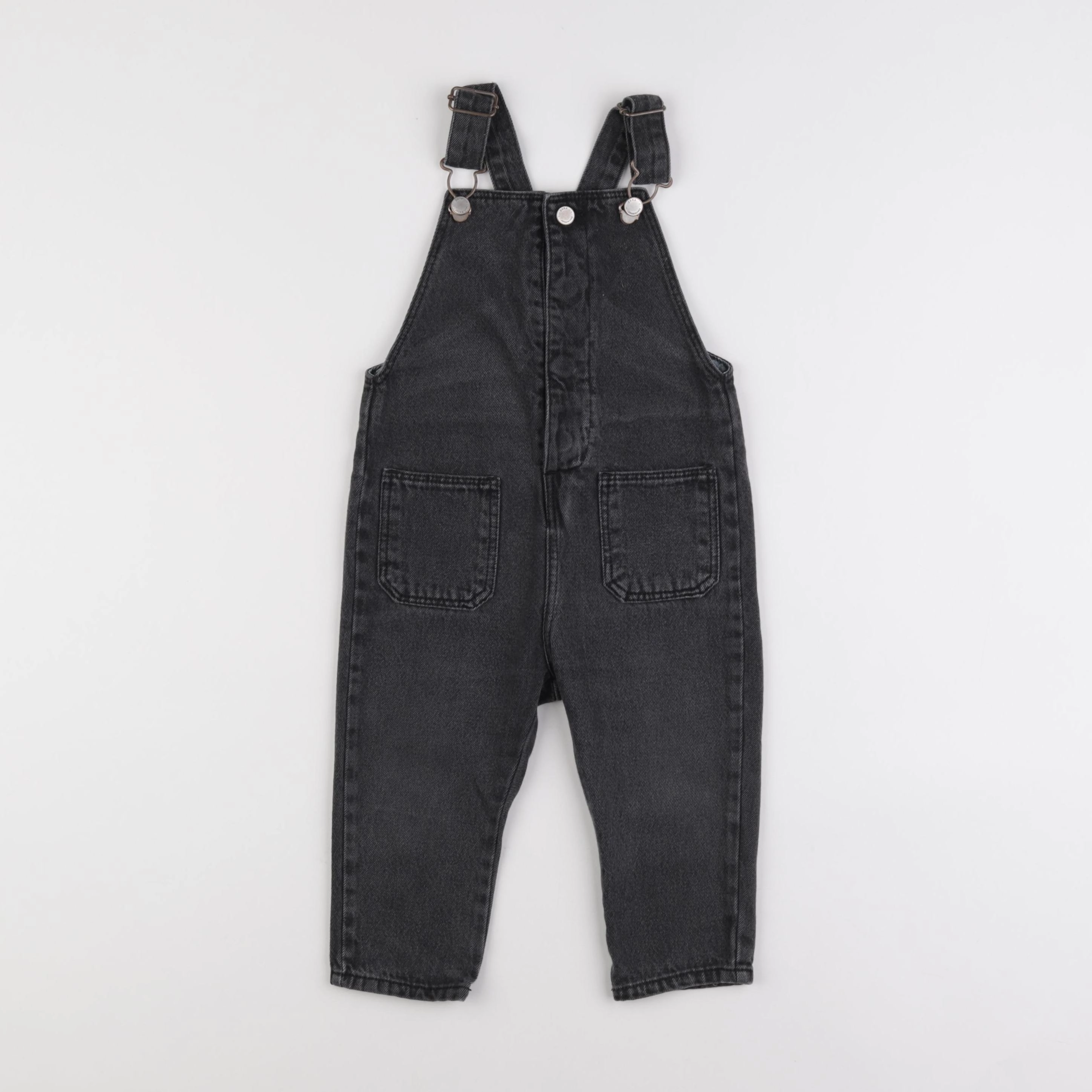 Zara - salopette gris - 12/18 mois