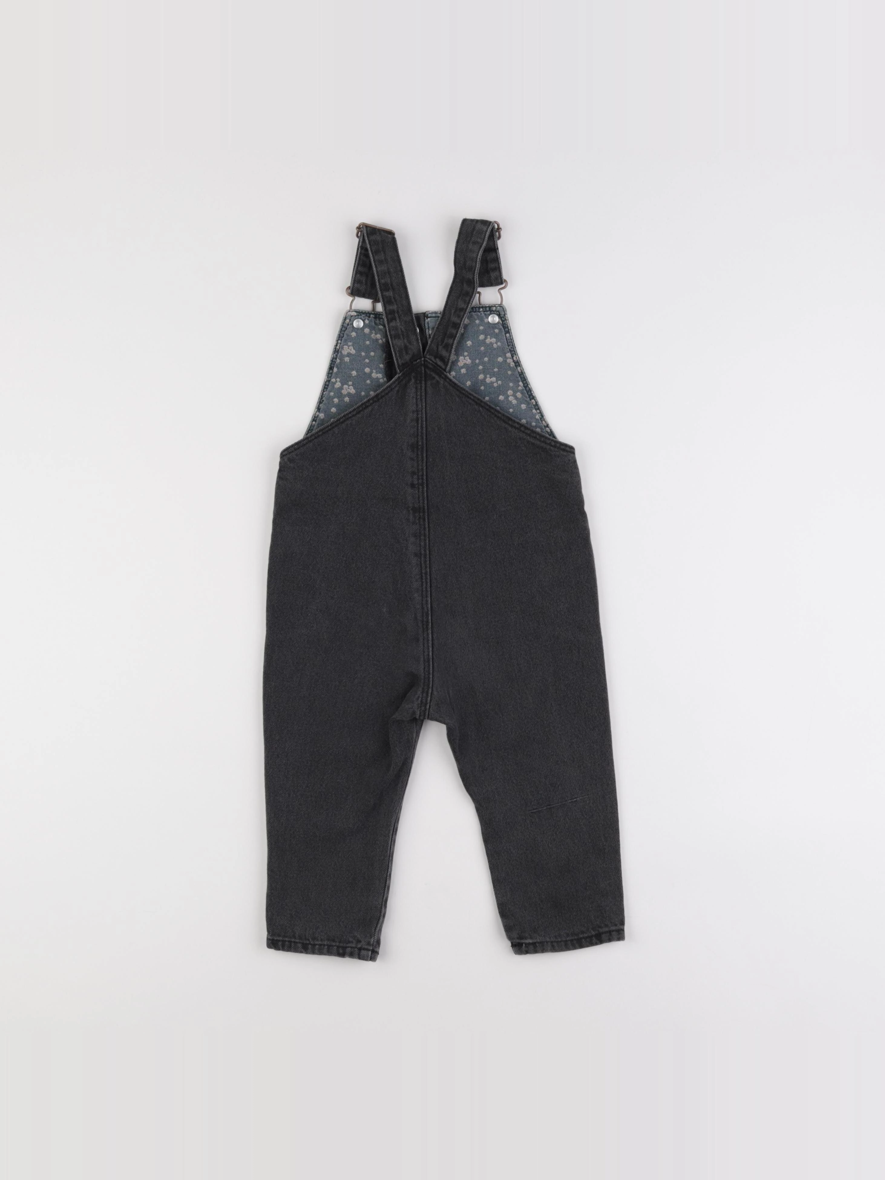 Zara - salopette gris - 12/18 mois